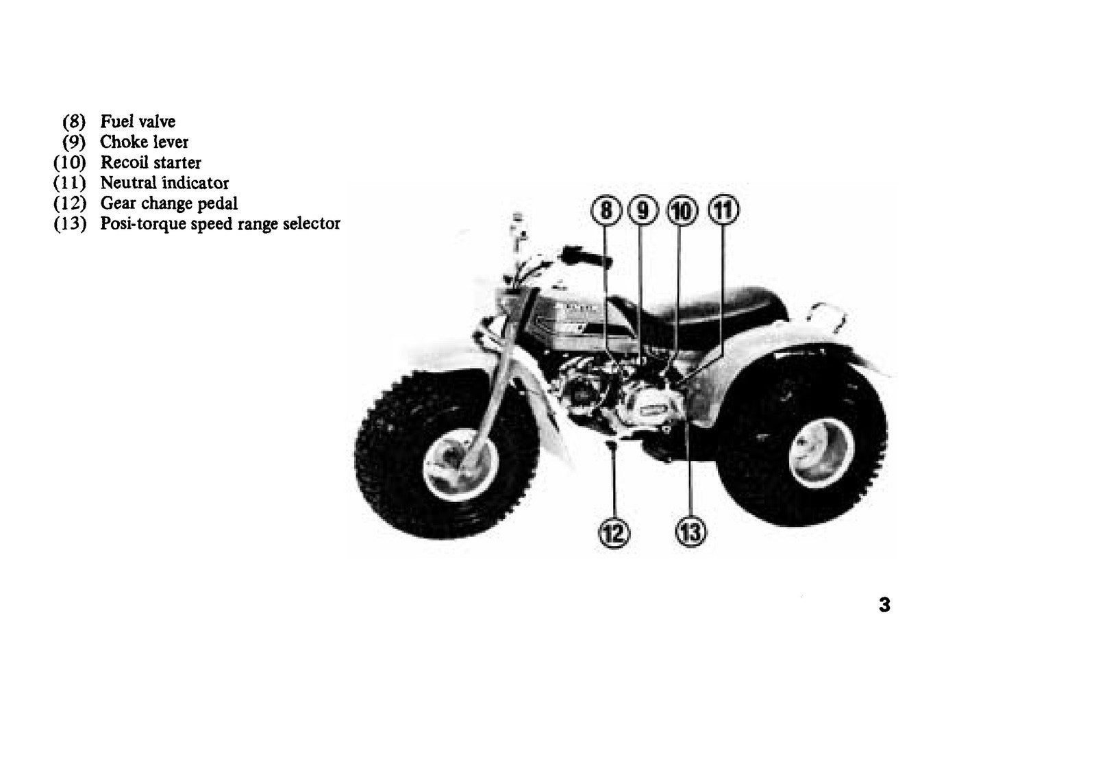 HONDA ATC110 Three-Wheeler Owners Manual 1982 - STEEL WIRE BOUND - TOUGH COVERS