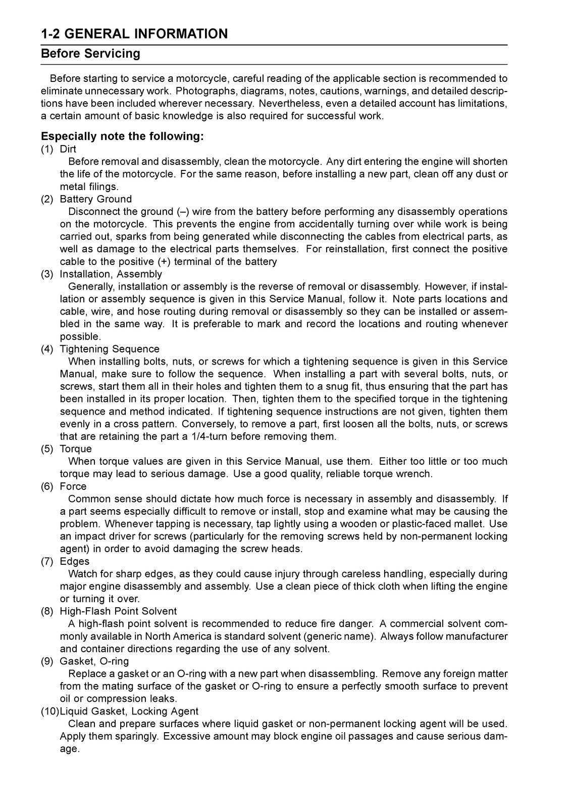 KAWASAKI KLX110 Motorcycle Service Manual - STEEL WIRE BOUND - PROTECTIVE COVERS