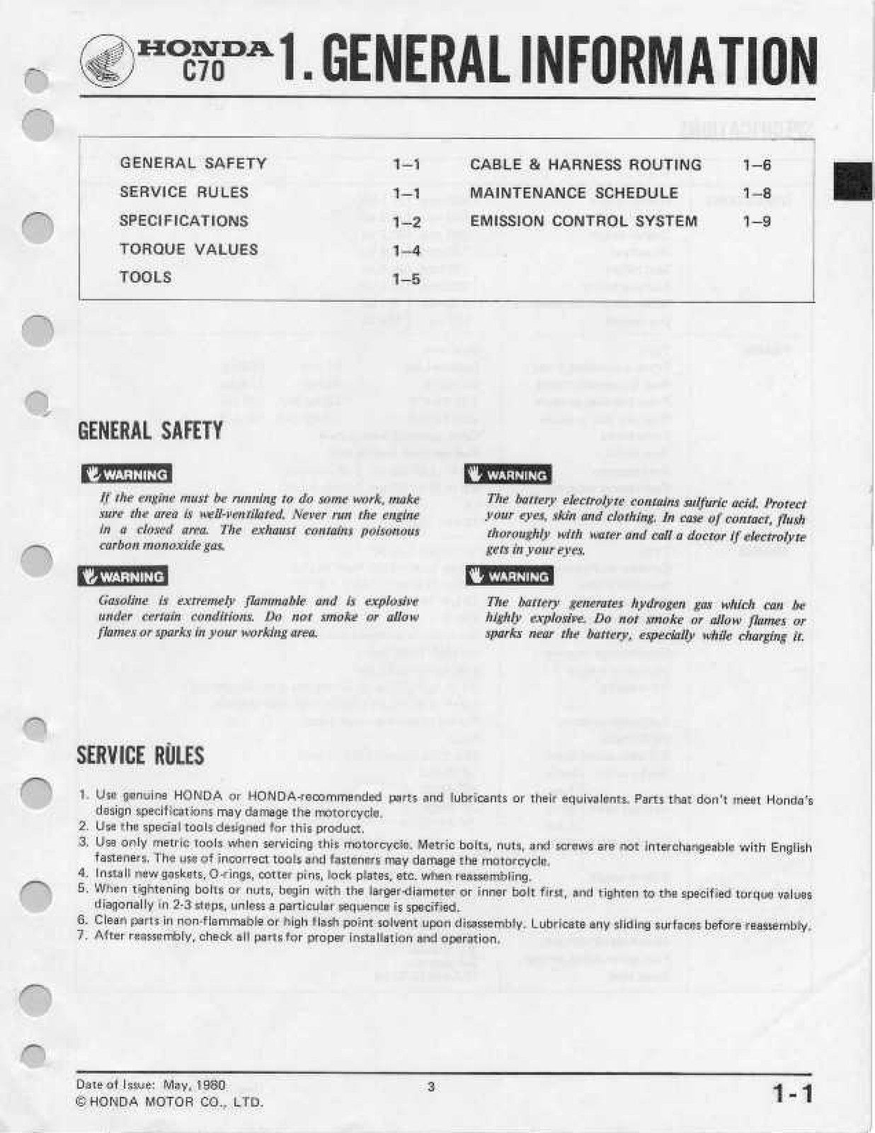 HONDA C70 Shop Manual 1980 Through 1982 1981 - STEEL WIRE BOUND - TOUGH COVERS