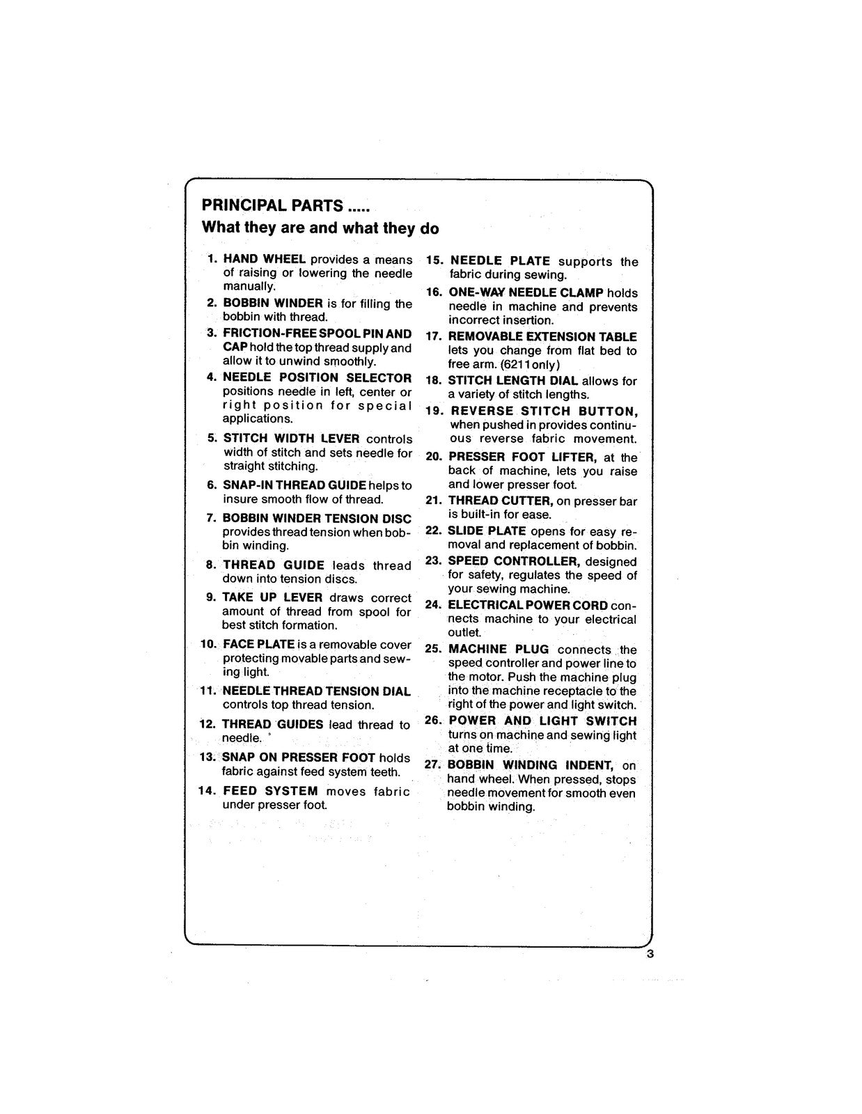 SINGER 6201 6211 Sewing Machine Manual - STEEL WIRE BOUND - PROTECTIVE COVERS