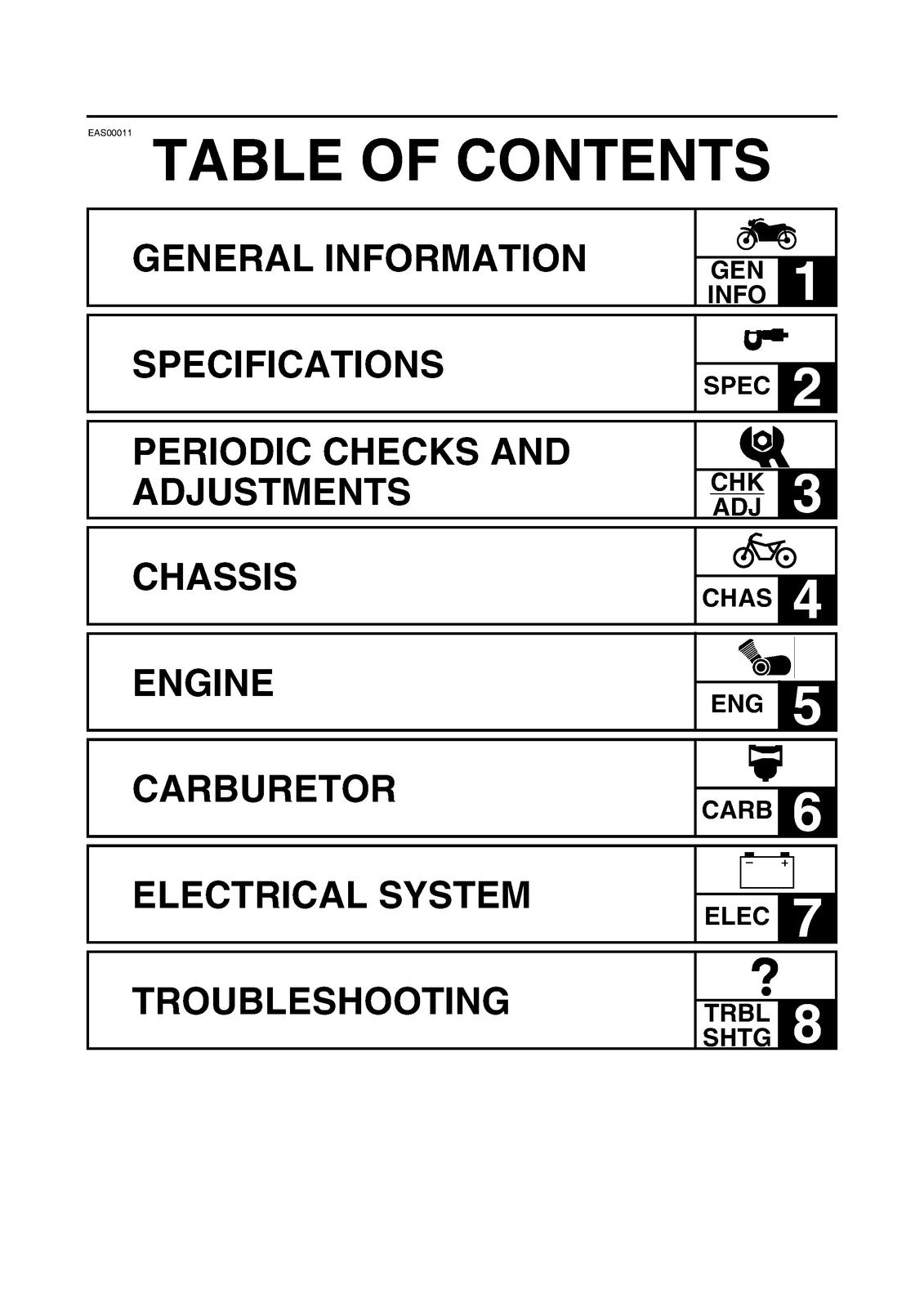 YAMAHA YBR125ED Service Manual 2005 - BOUND - COVERS - XL FOLDOUT PAGES
