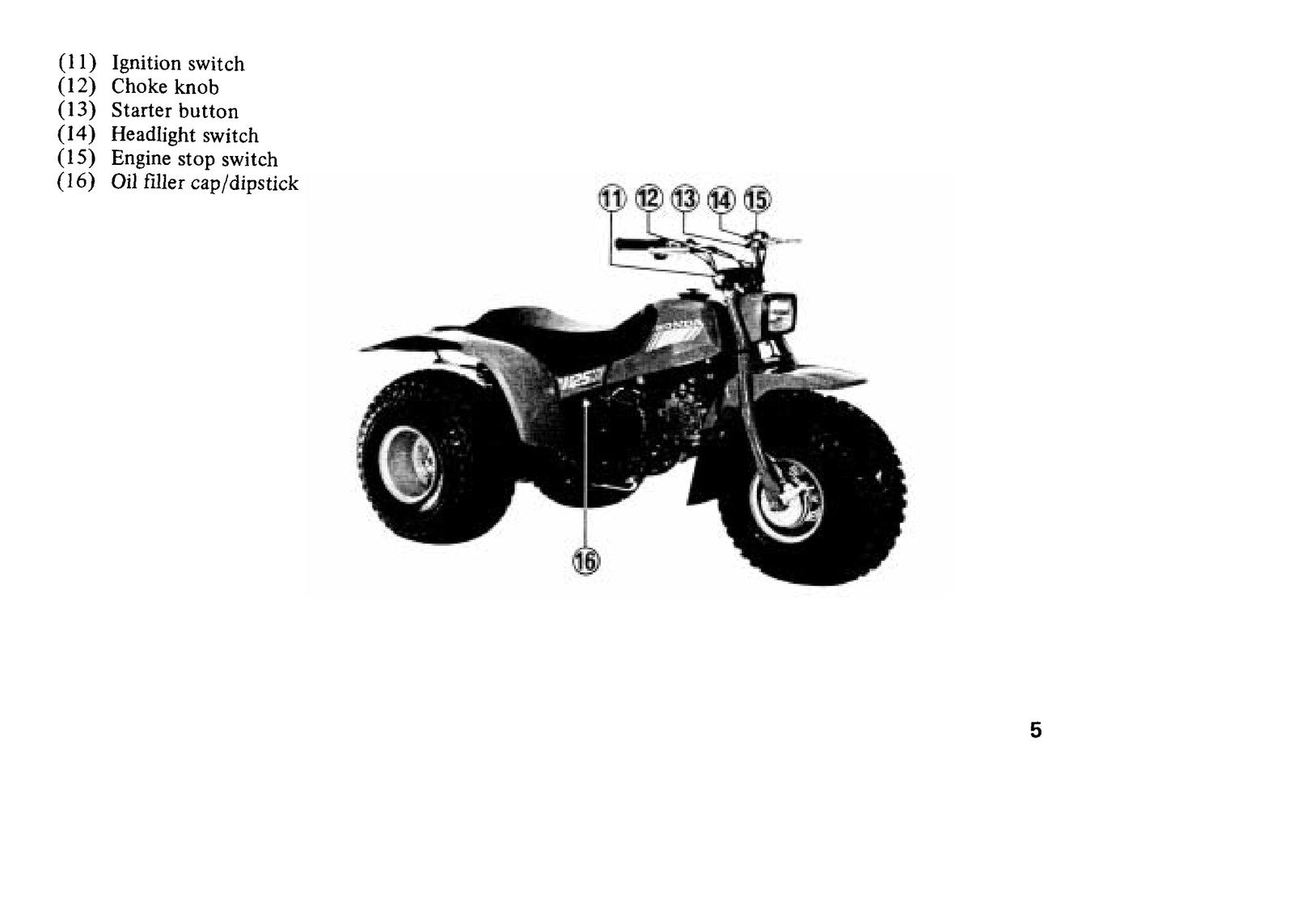 HONDA ATC125M Three-Wheeler Owners Manual 1985 - STEEL WIRE BOUND - TOUGH COVERS