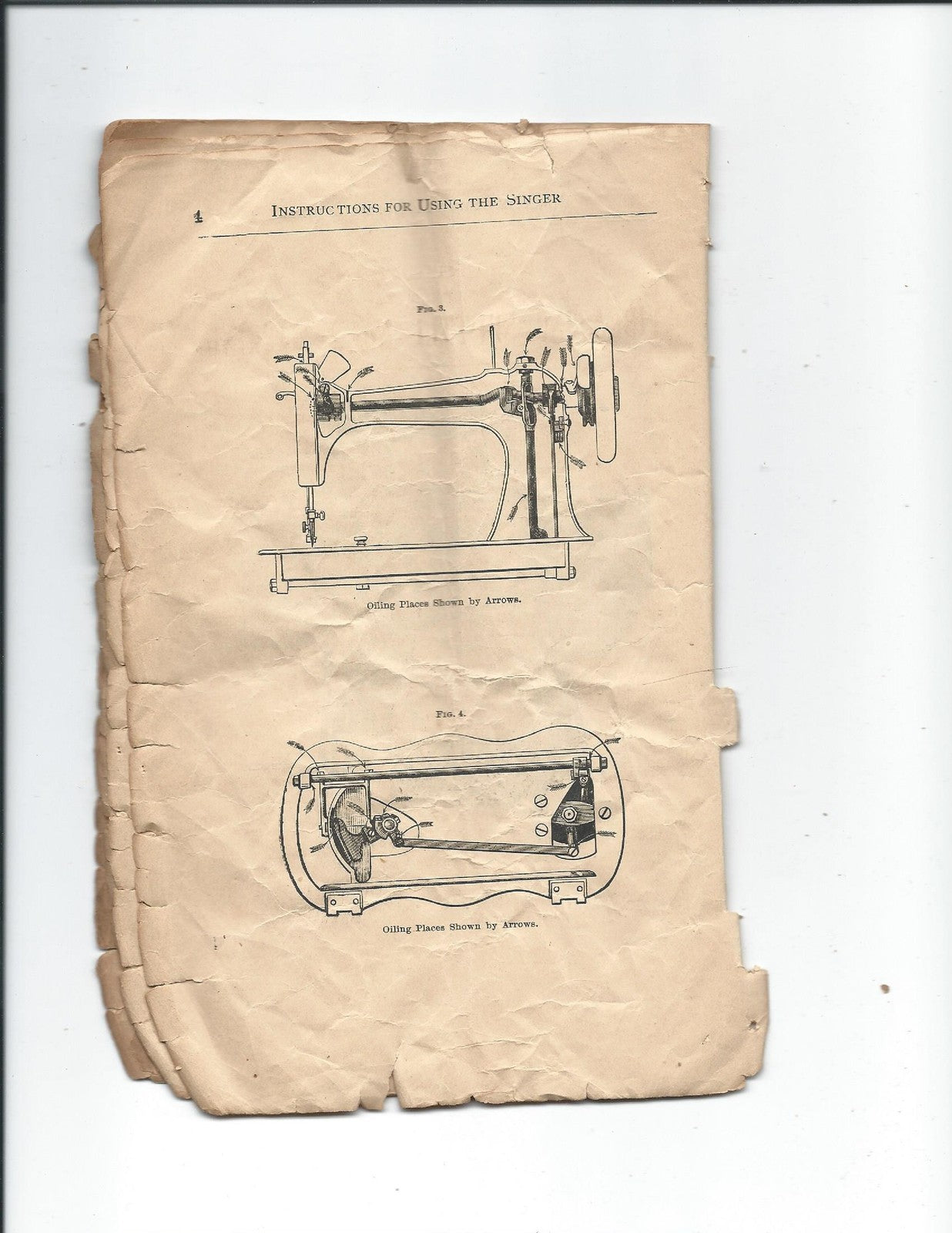 SINGER Vibrating Shuttle No 2 Sewing Machine Instructions Manual 1891 - BOUND