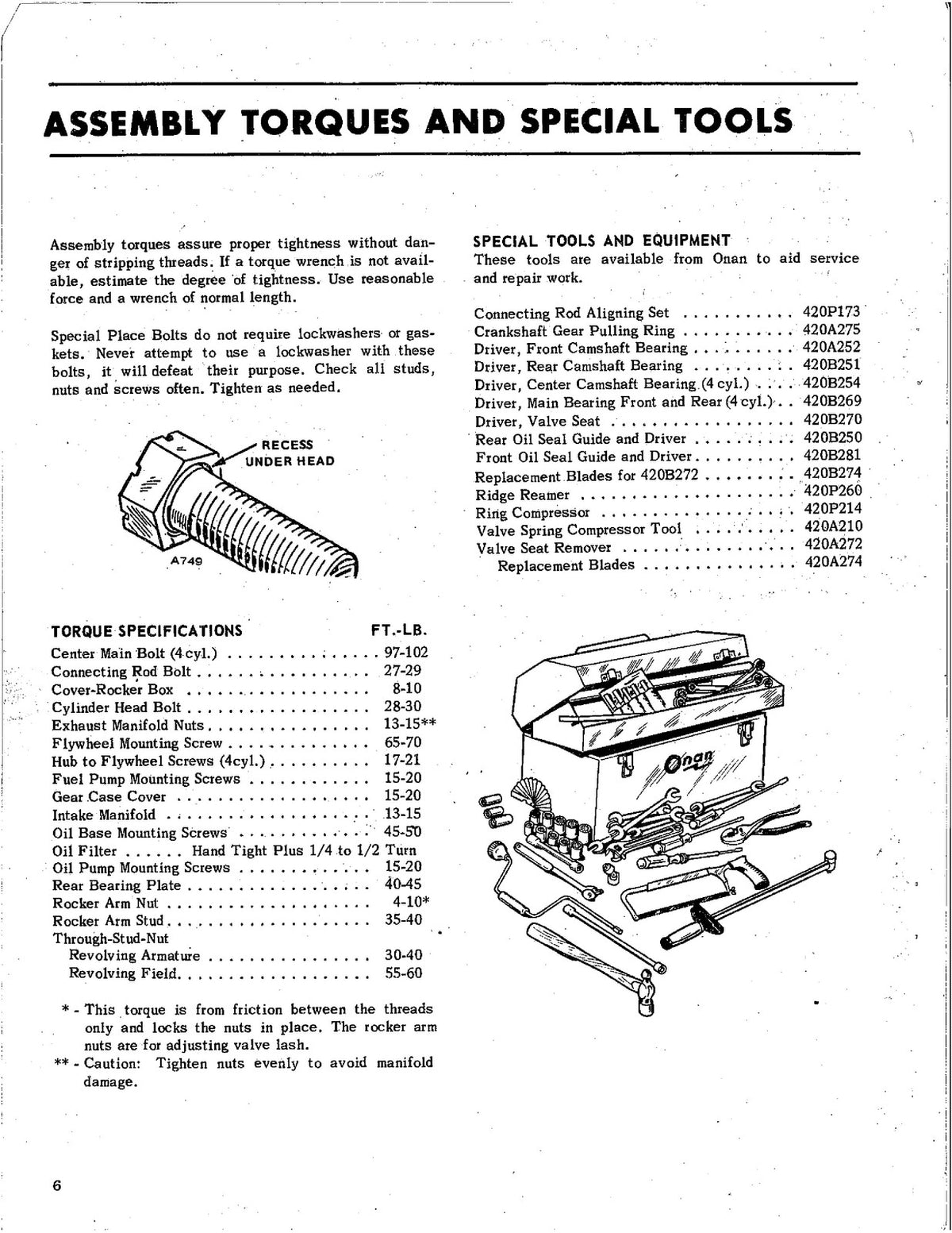 ONAN JB JC Electric Generating Plants Service Manual - WIRE BOUND - TOUGH COVERS