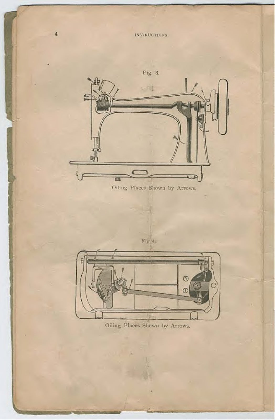 SINGER 27 Vibrating Shuttle No 2 Sewing Machine Instructions Manual - BOUND