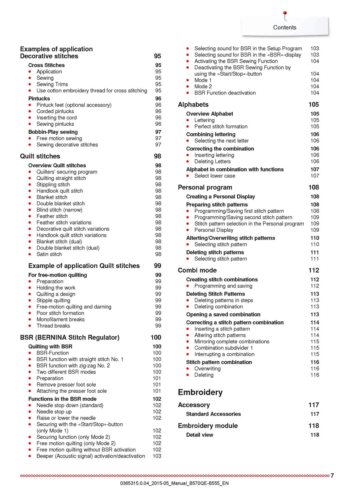 BERNINA 555 570QE Sewing Machine Manual - STEEL WIRE BOUND - PROTECTIVE COVERS