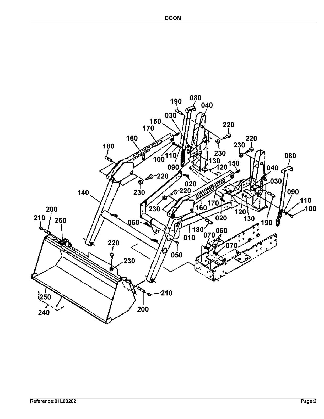 KUBOTA LA351 Loader Illustrated Parts List Manual - WIRE BOUND - TOUGH COVERS