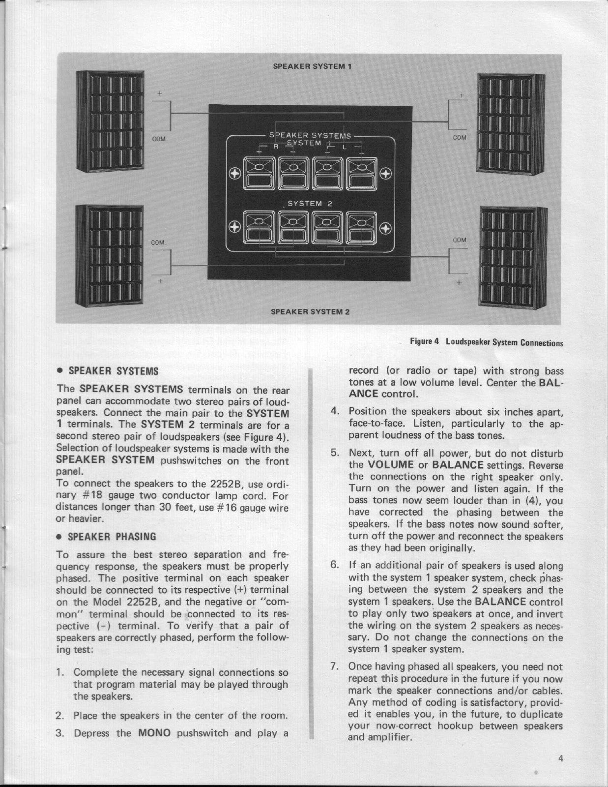 MARANTZ 2252B Stereophonic Receiver Handbook Of Instructions Manual - WIRE BOUND