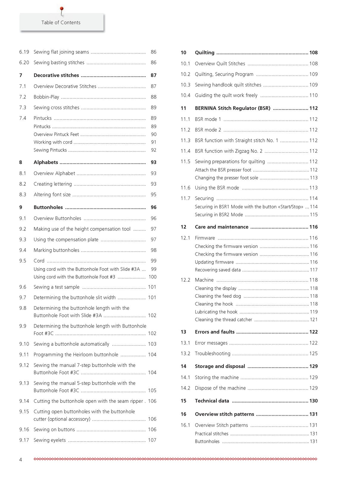 Bernina 740 Sewing Machine Manual - STEEL WIRE BOUND - PROTECTIVE COVERS