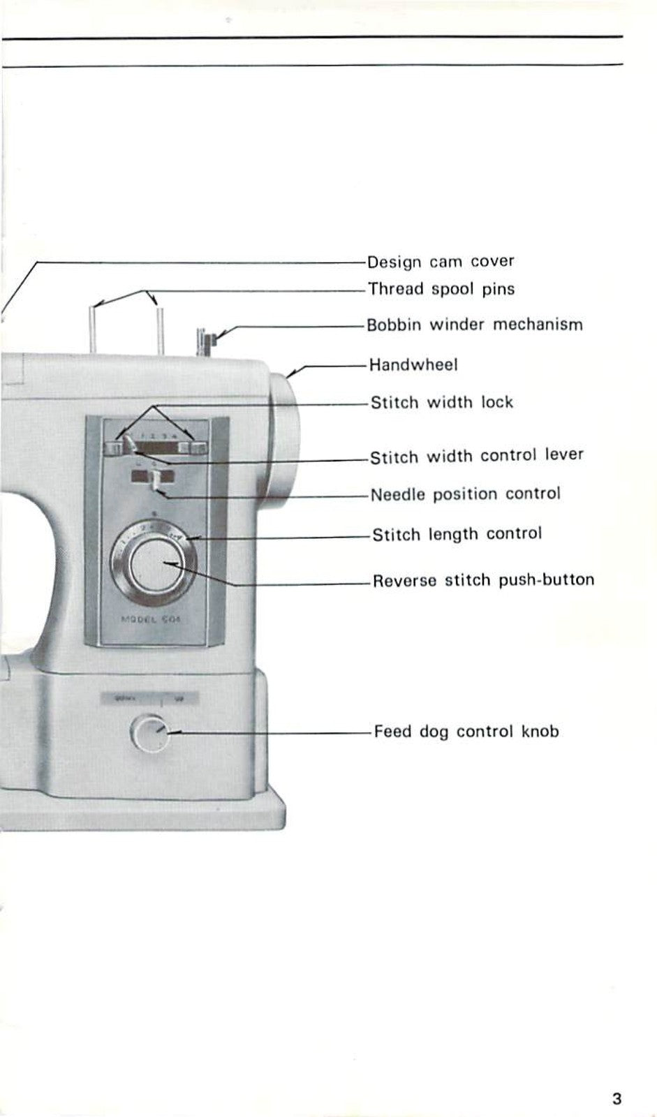 FRISTER ROSSMANN 504 Free Arm Sewing Machine Instruction Manual - WIRE BOUND