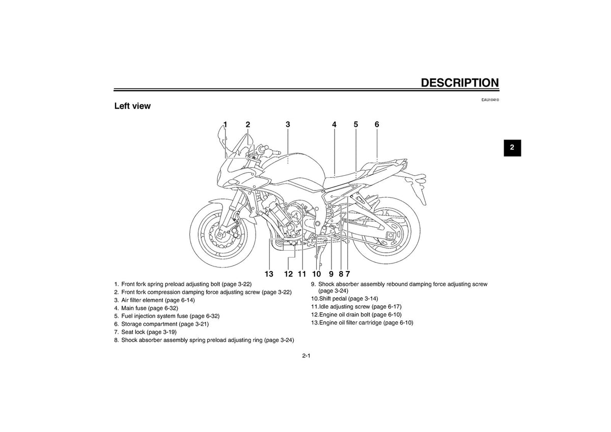 YAMAHA FZ1-S FZ1-SA Owners Manual 2002 - STEEL WIRE BOUND - PROTECTIVE COVERS