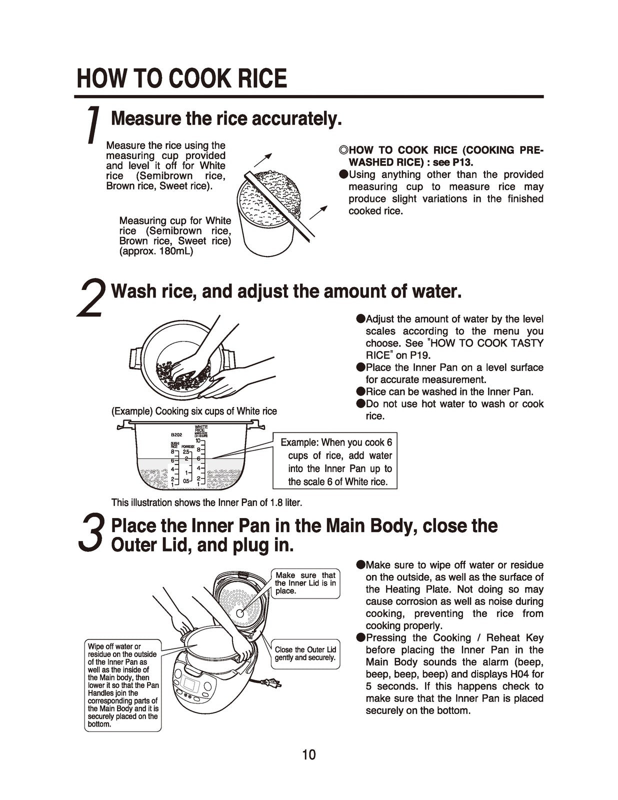 ZOJIRUSHI NS-ZCC10 18 Neuro Fuzzy Micom Rice Operating Instructions Manual