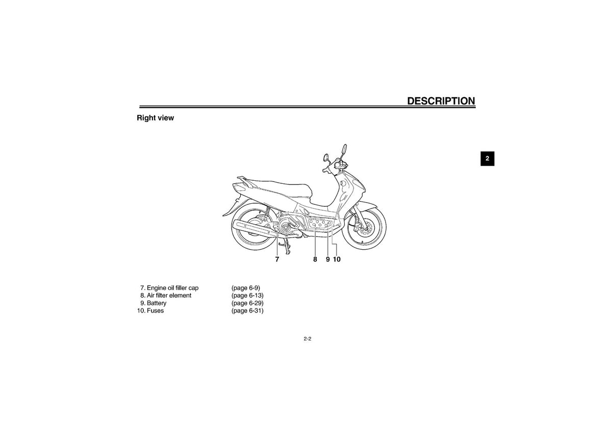 YAMAHA AT115 Owners Manual 2001 - STEEL WIRE BOUND - PROTECTIVE COVERS