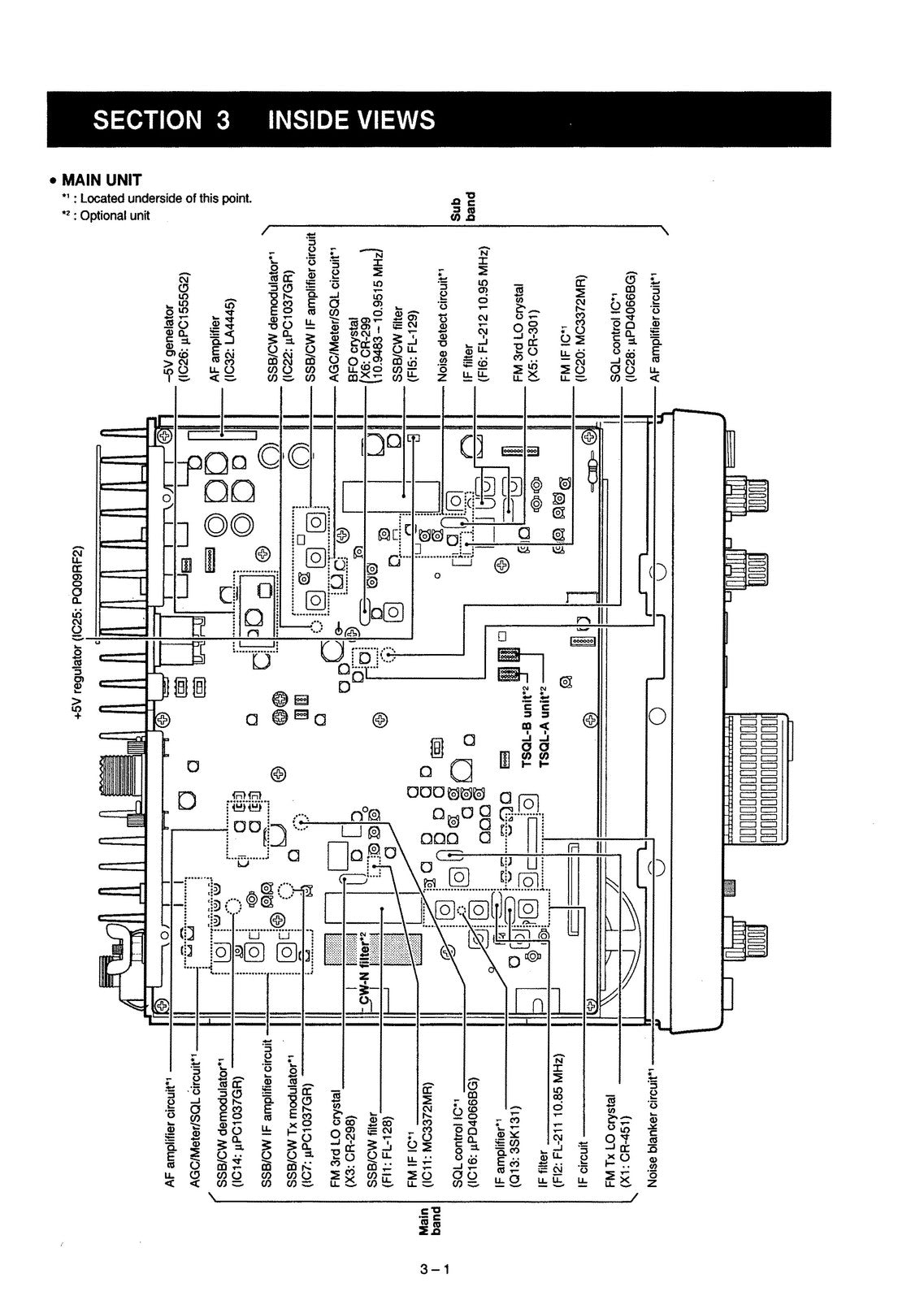 ICOM IC-820H Transceiver Service Manual - BOUND - COVERS - XL FOLDOUT PAGES