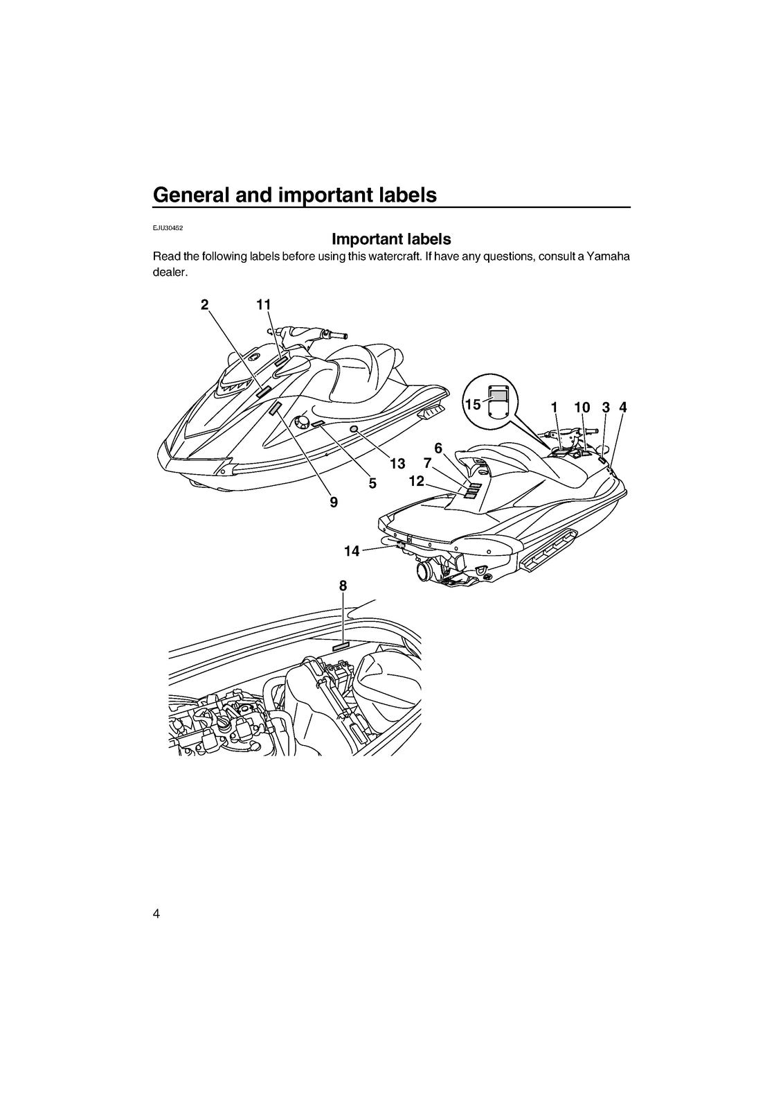 YAMAHA VXS VXR WaveRunner Owners Operators Manual 2013 - WIRE BOUND - COVERS