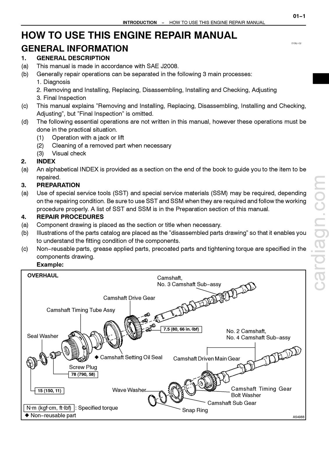 HINO S05C-B S05C-TA S05C-TB Engine Workshop Manual 2002 - WIRE BOUND - COVERS