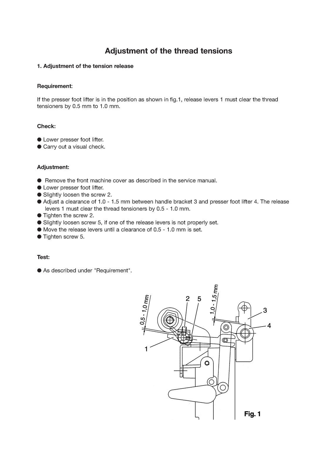 PFAFF Coverlock 4852 Service Manual Supplement - STEEL WIRE BOUND - TOUGH COVERS