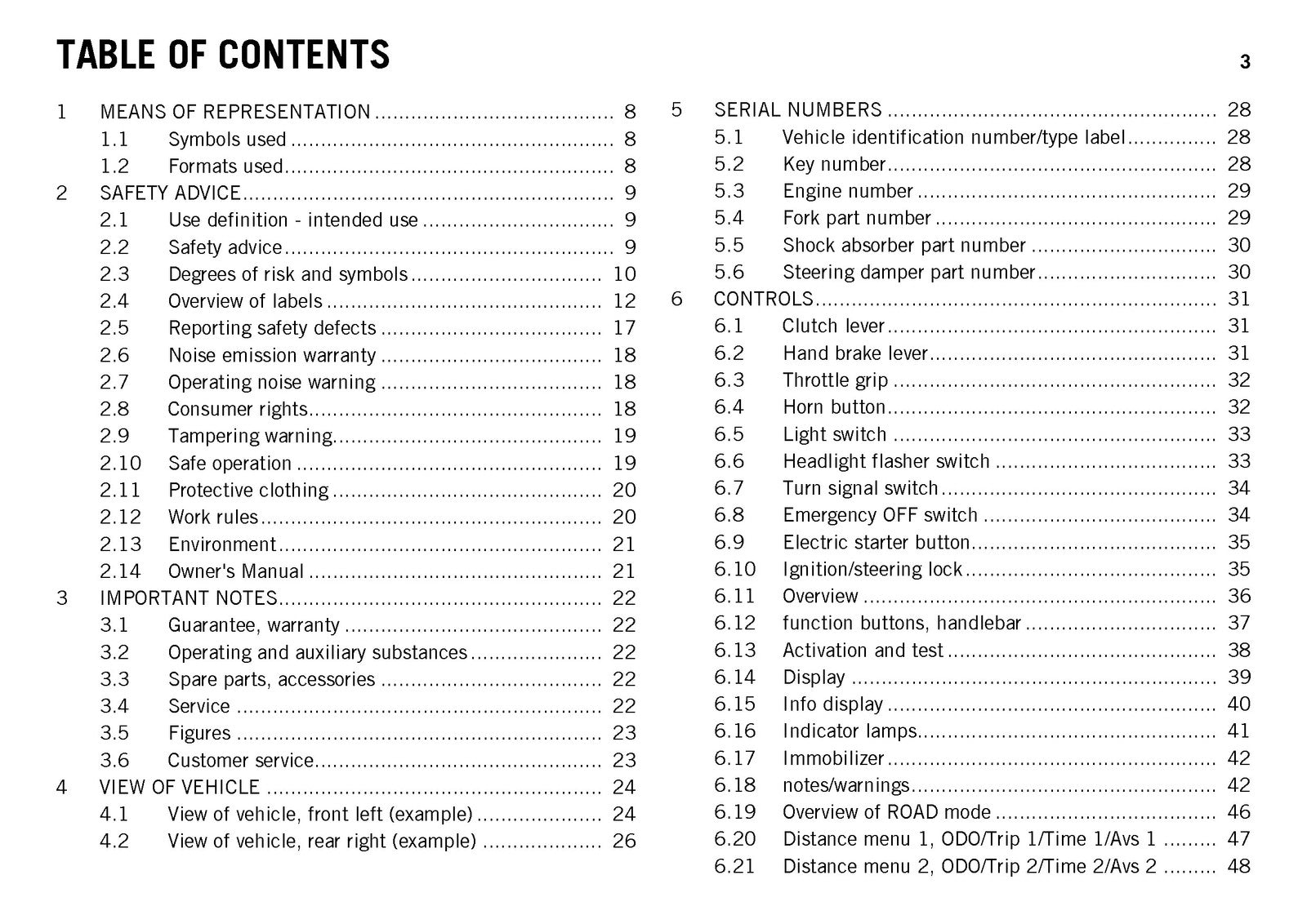 KTM 1190 RC8 R USA Owners Manual 2014 - STEEL WIRE BOUND - PROTECTIVE COVERS