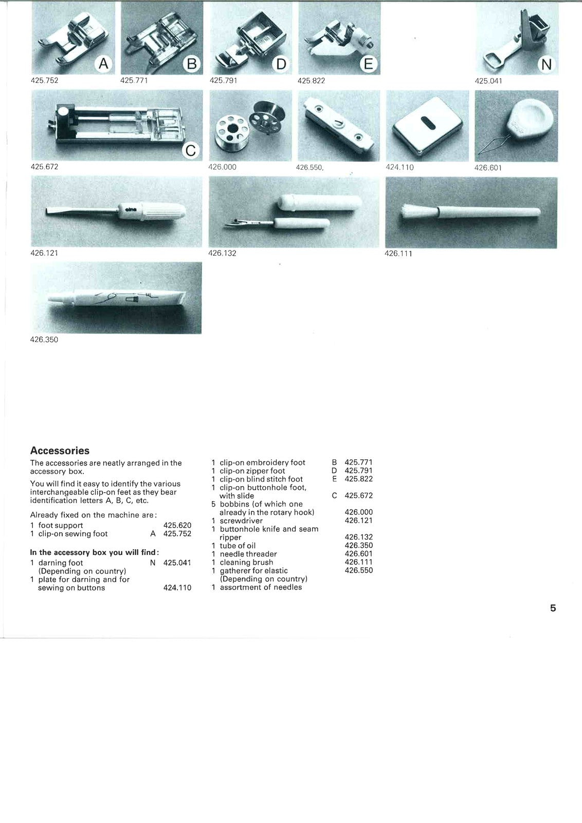 ELNA 500 Electronic Sewing Machine Instruction Manual - WIRE BOUND - COVERS