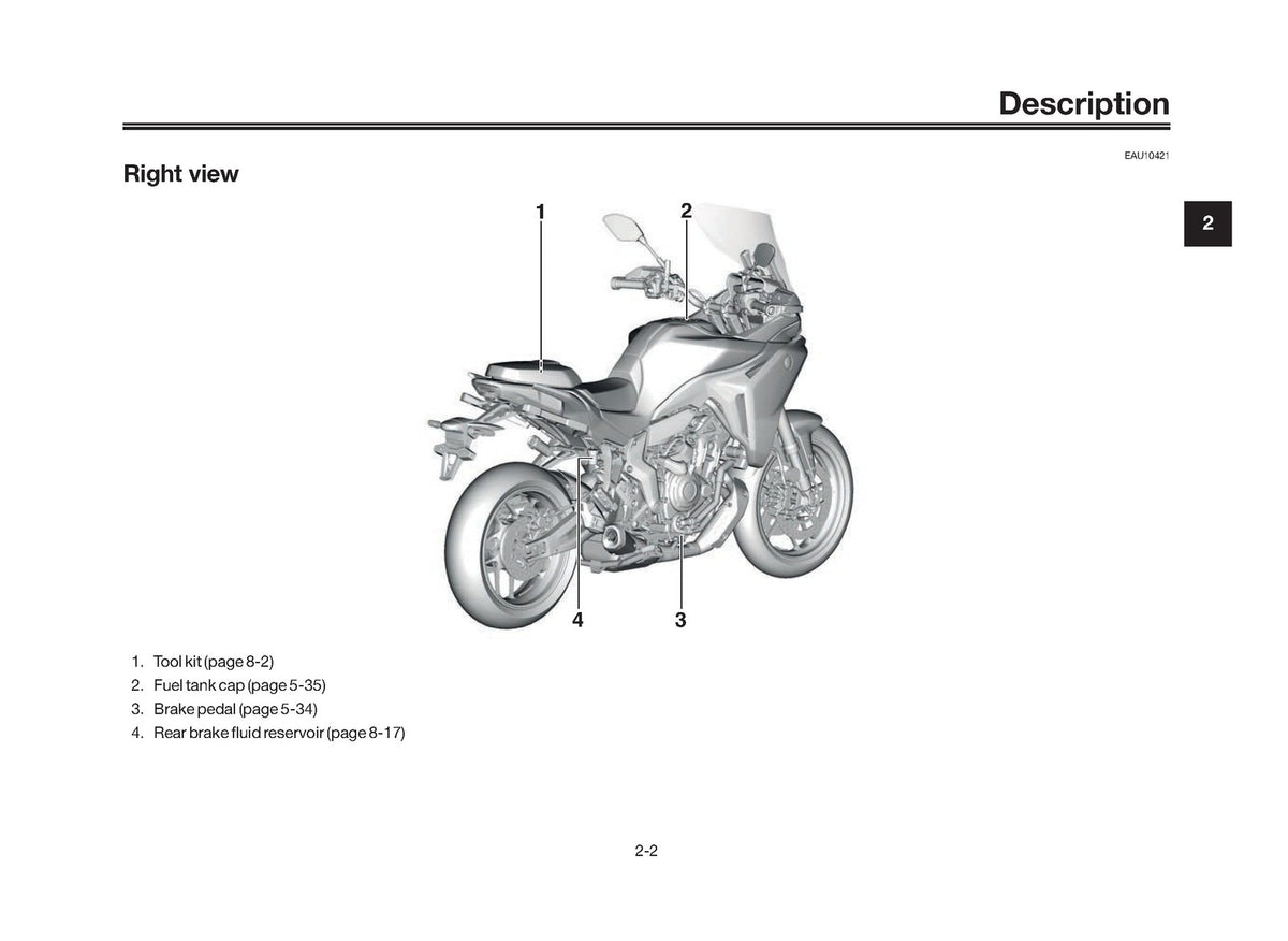 YAMAHA Tracer 7 GT Motorcycle Owners Manual 2026 - WIRE BOUND - TOUGH COVERS