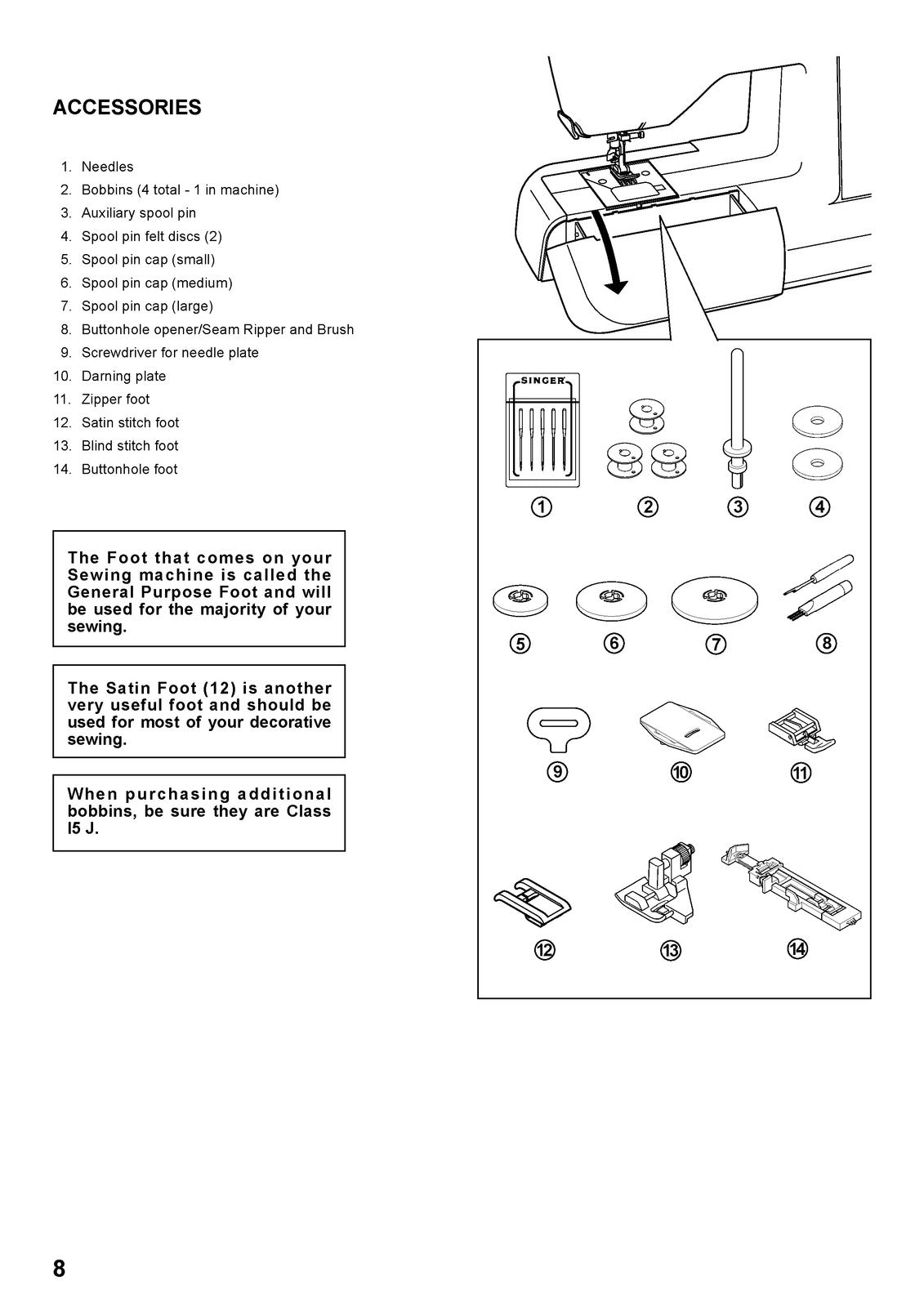 SINGER 8763 Curvy Sewing Machine Instruction Manual - WIRE BOUND - TOUGH COVERS