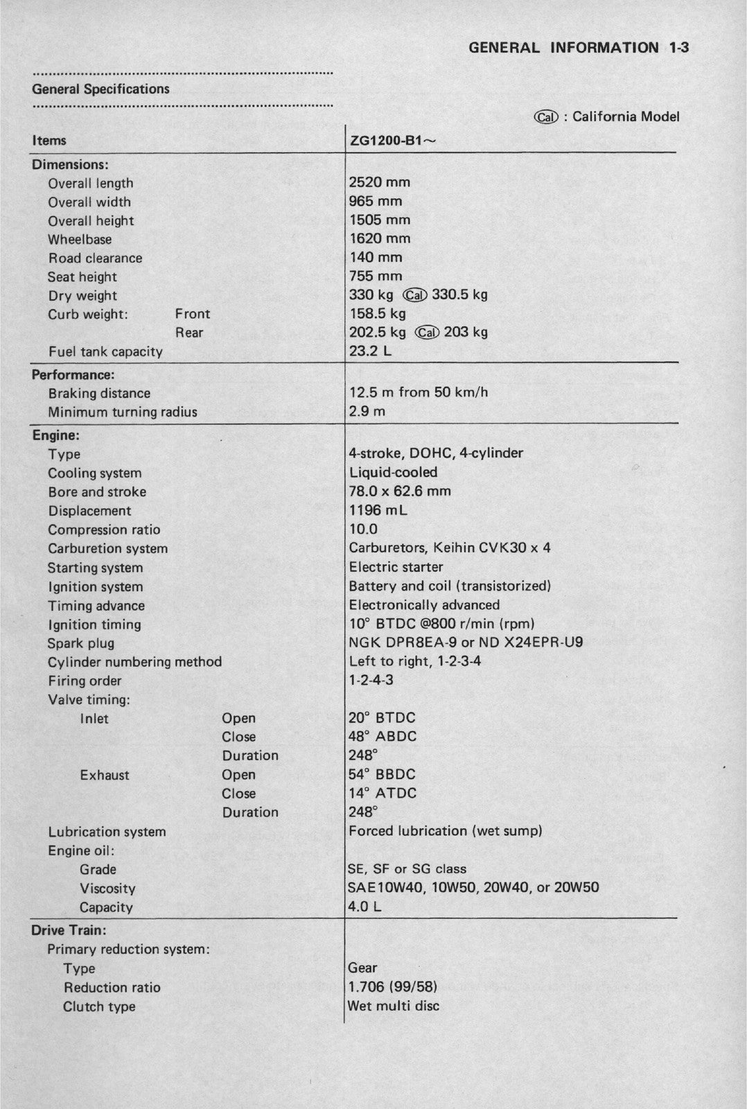 KAWASAKI Voyager XII Motorcycle Service Manual Supplement - WIRE BOUND - COVERS