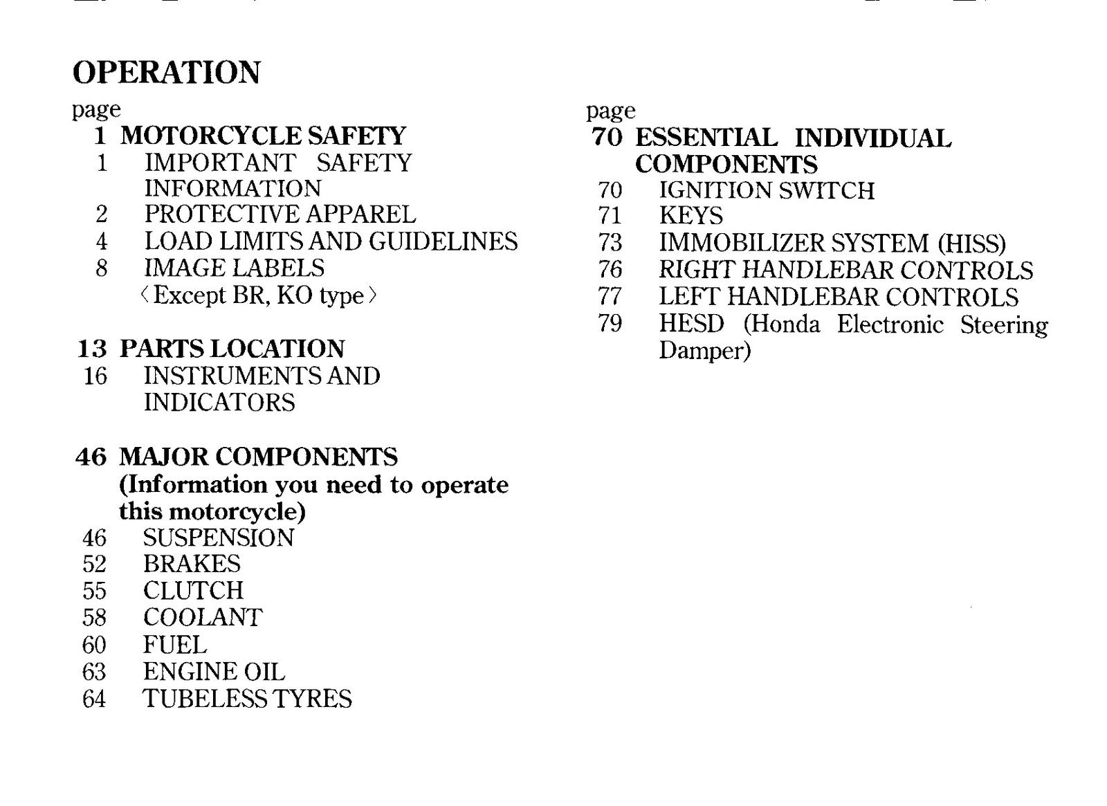 HONDA CBR1000RR CBR1000RR ABS Fire Blade Owners Manual 2009 - WIRE BOUND