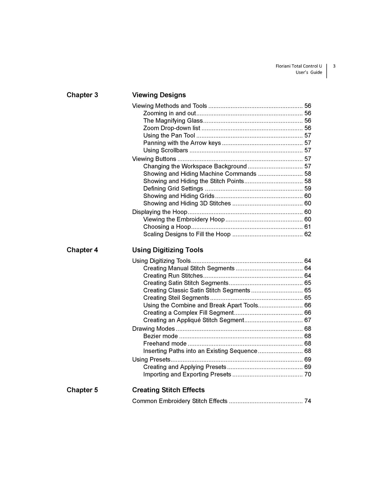 FLORIANI Total Control U Embroidery Software Users Guide 2021 - WIRE BOUND