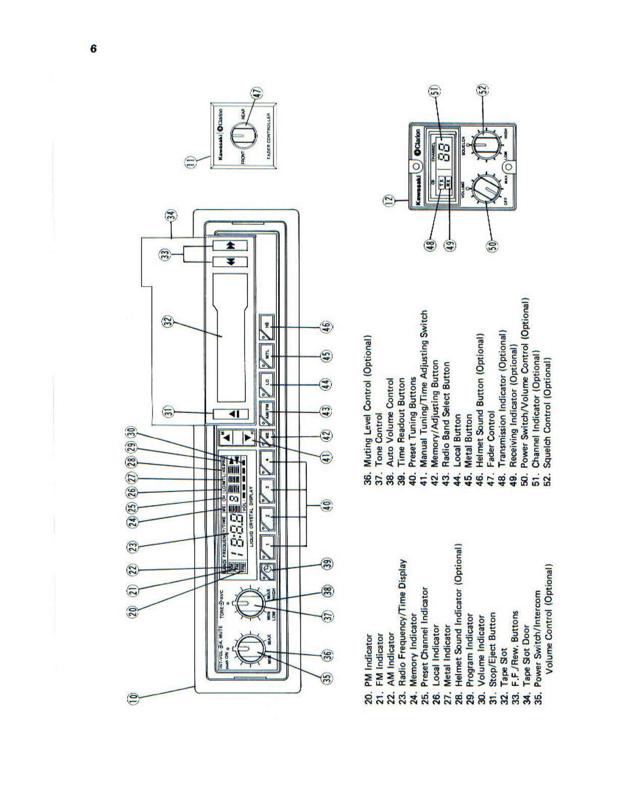 KAWASAKI Voyager XII Audio Systems Operators Manual - WIRE BOUND - TOUGH COVERS