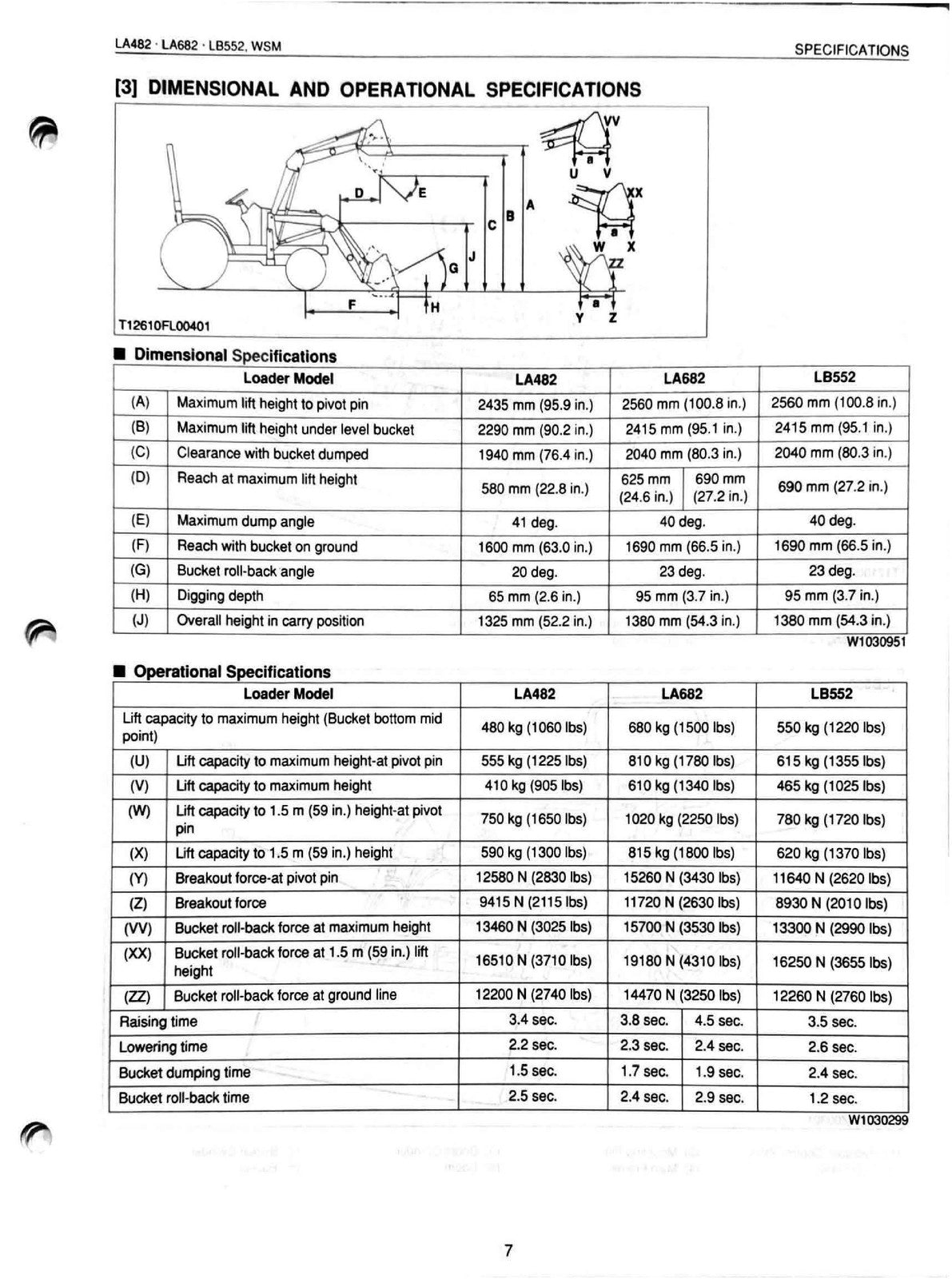 KUBOTA LA482 LA682 LB552 Front Loader Workshop Manual 2001 - WIRE BOUND - COVERS
