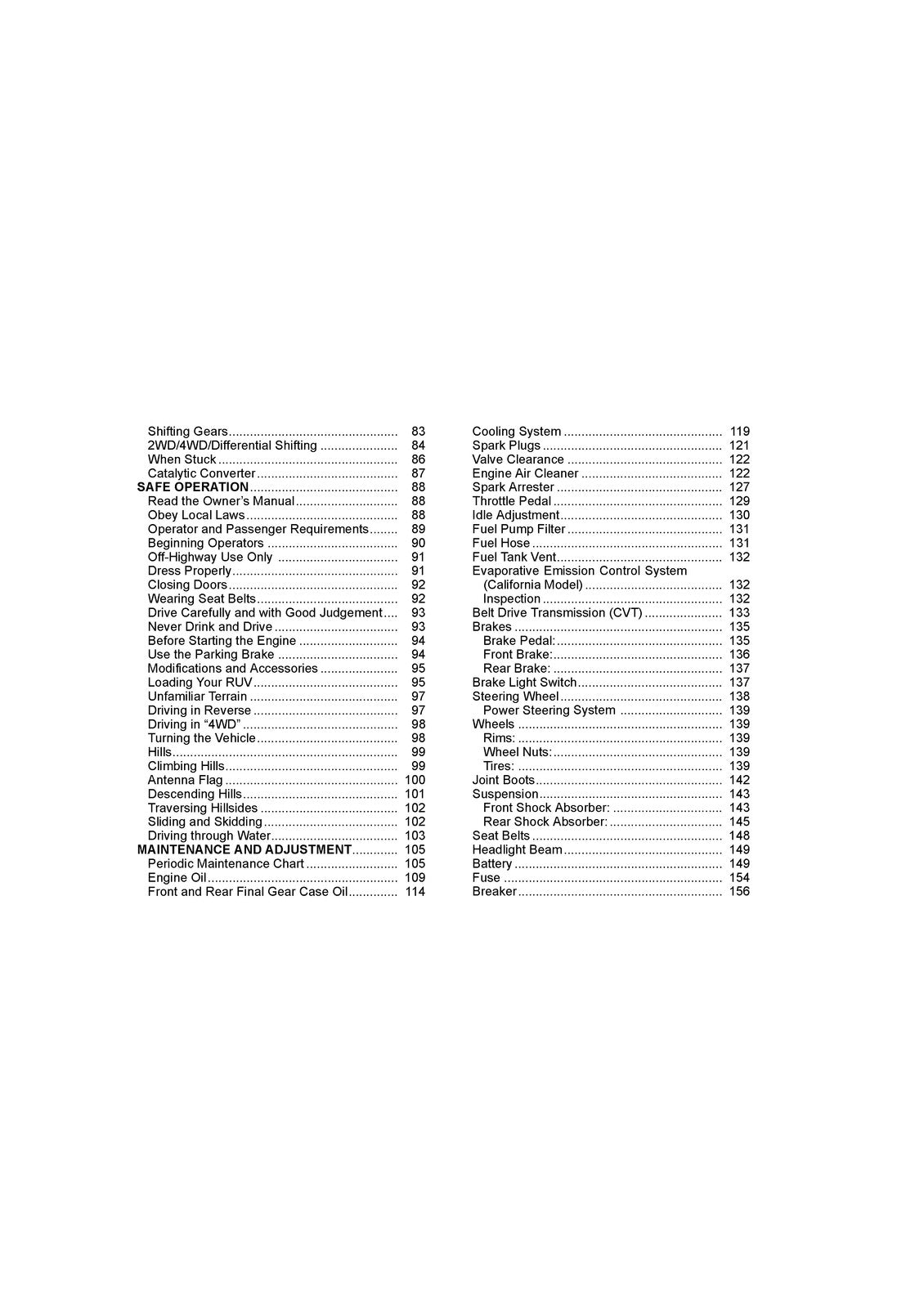 KAWASAKI Teryx Camo Utility Vehicle Owners Manual 2019 - WIRE BOUND - COVERS