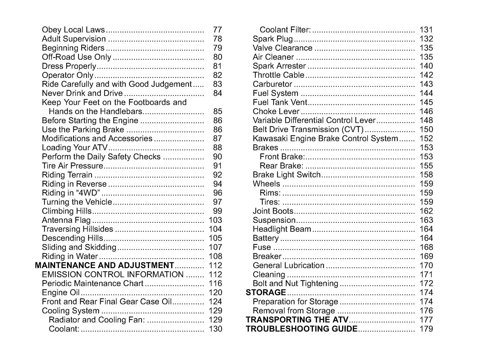 KAWASAKI KFX50 ATV Owners Manual 2008 - STEEL WIRE BOUND - PROTECTIVE COVERS