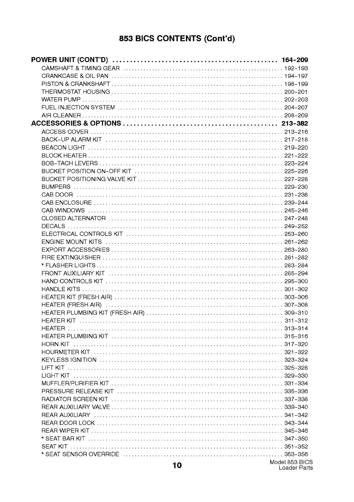 BOBCAT 853 Parts Manual 1998 SN 508418001 Up - STEEL WIRE BOUND - TOUGH COVERS