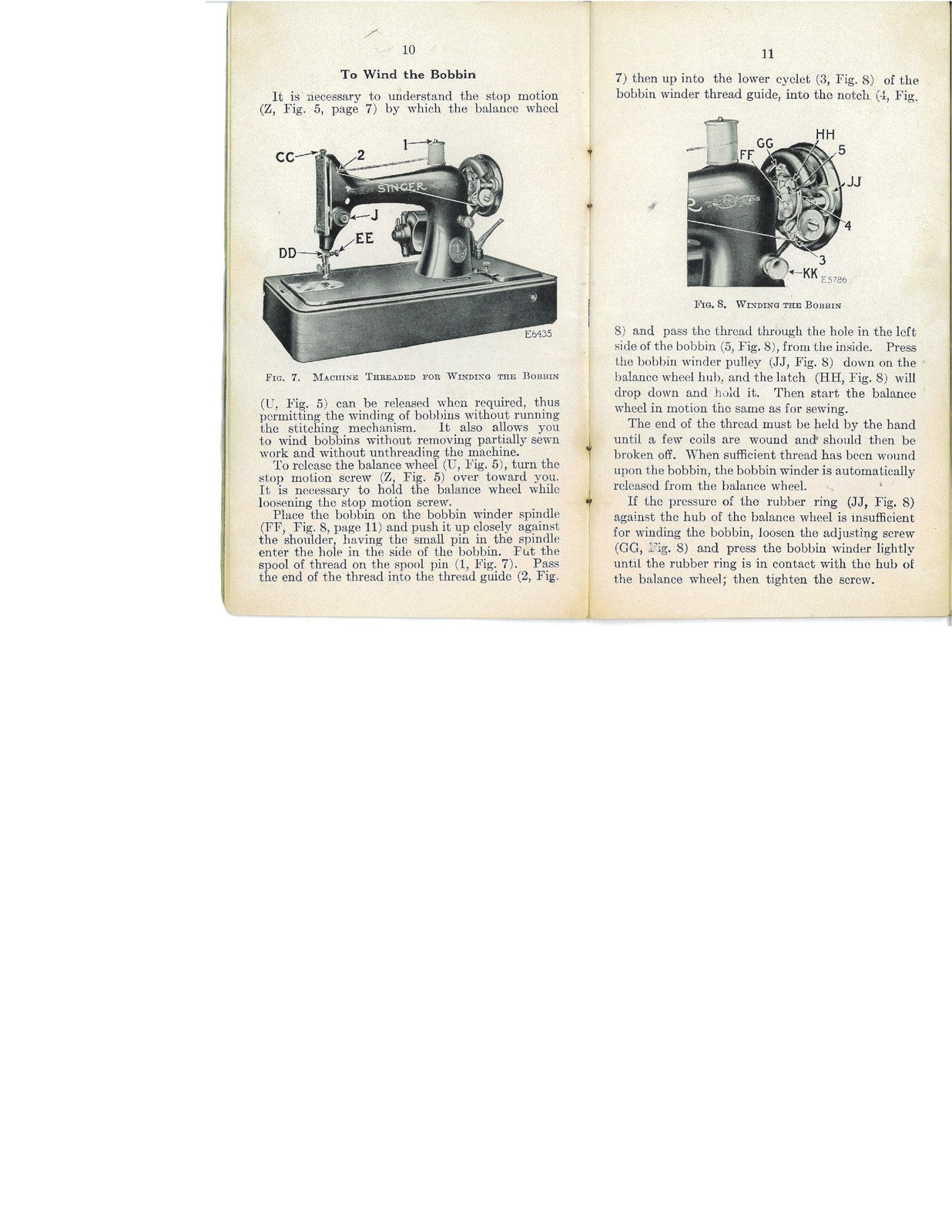 SINGER 99-13 Sewing Machine Operating Instructions Manual 1925 - WIRE BOUND