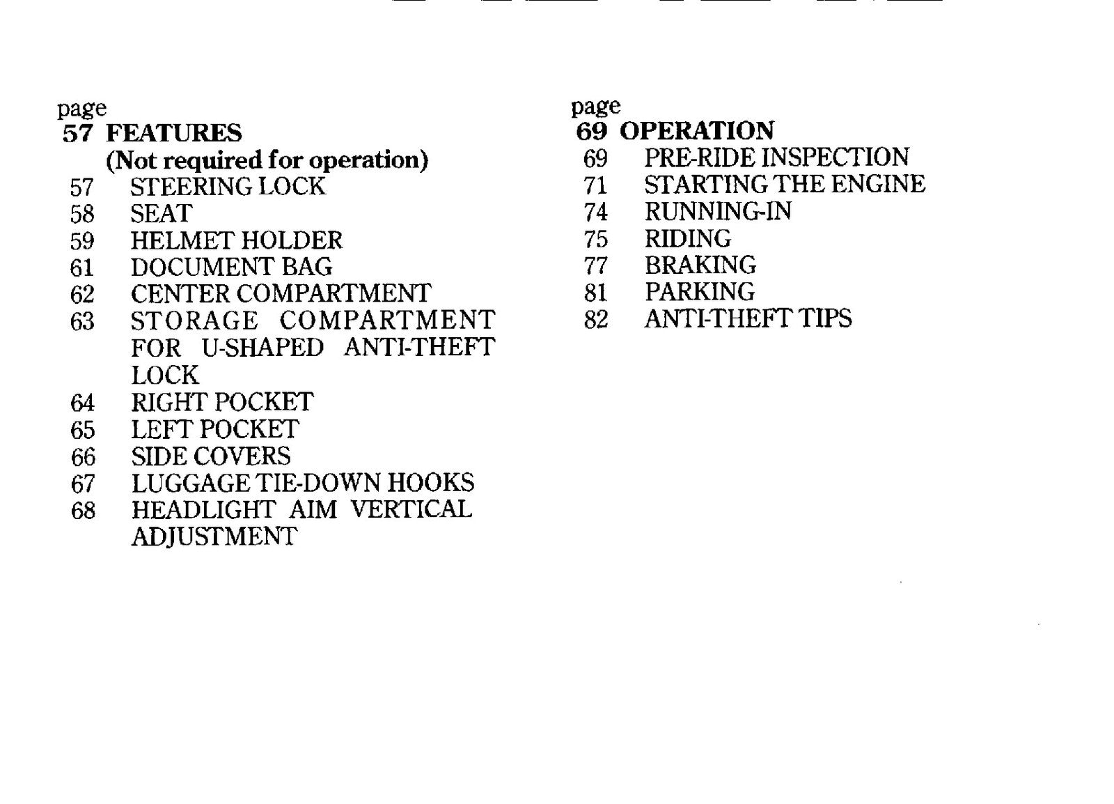 HONDA CB400 A SA Owners Manual 2008 - STEEL WIRE BOUND - PROTECTIVE COVERS