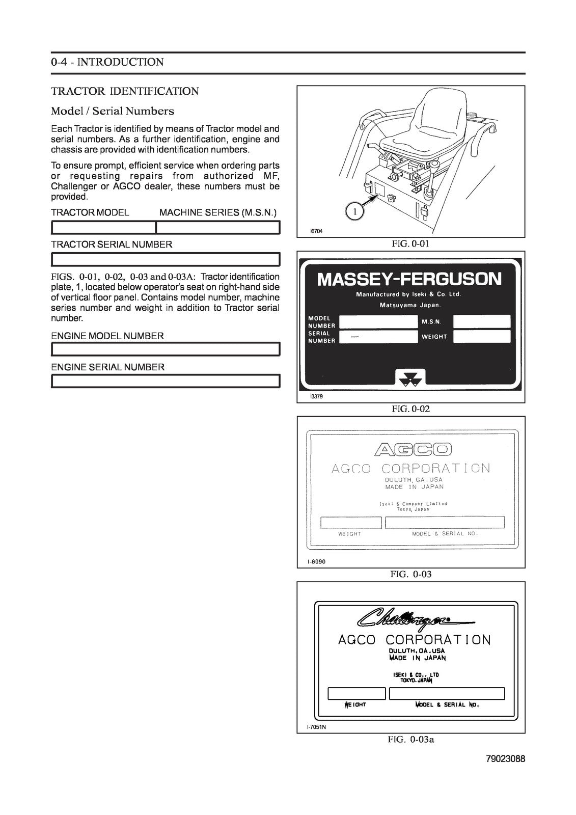 MASSEY FERGUSON 1433V 1440V Workshop Service Manual - WIRE BOUND - TOUGH COVERS