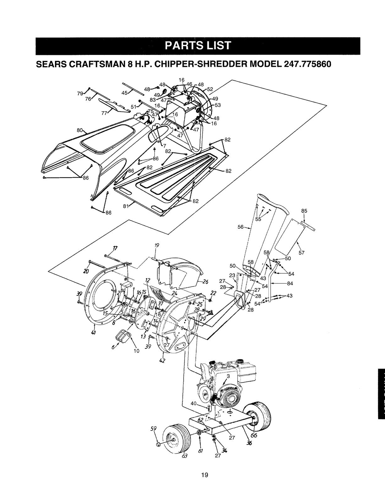 CRAFTSMAN 247775860 Chipper-Shredder Owners Manual - WIRE BOUND - TOUGH COVERS