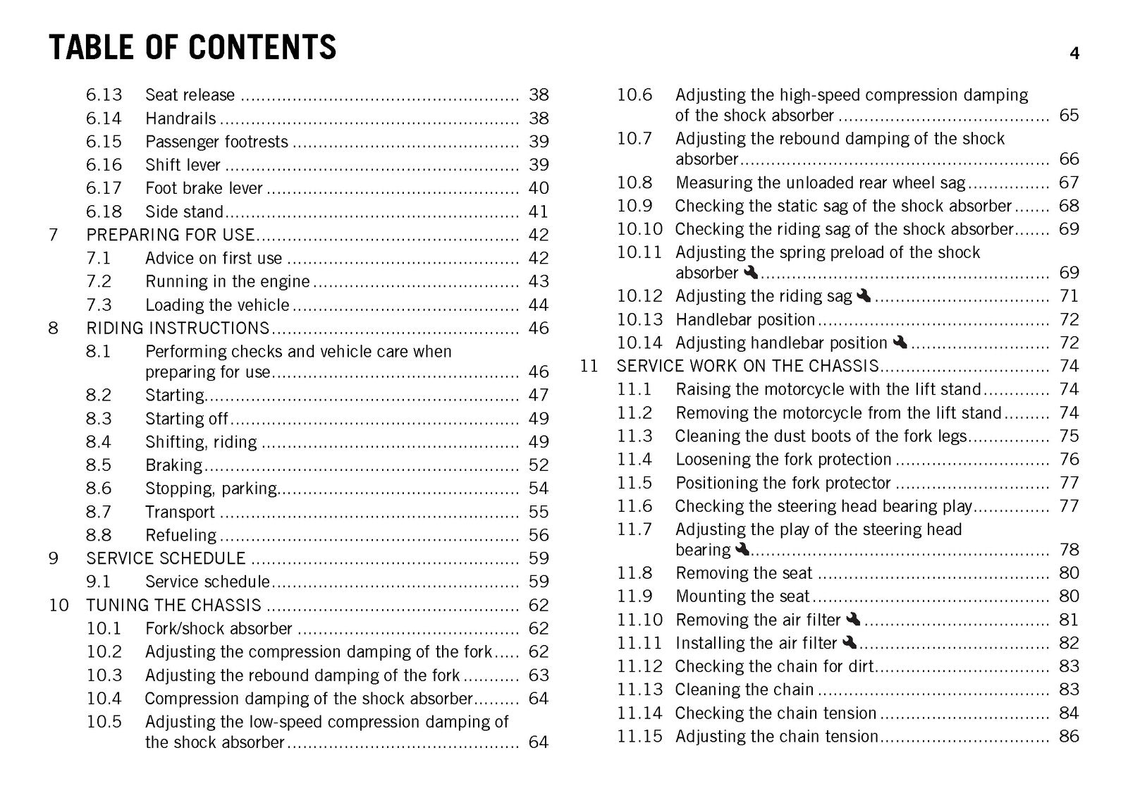 KTM 690 Enduro R EU AU Owners Manual 2015 - STEEL WIRE BOUND - PROTECTIVE COVERS