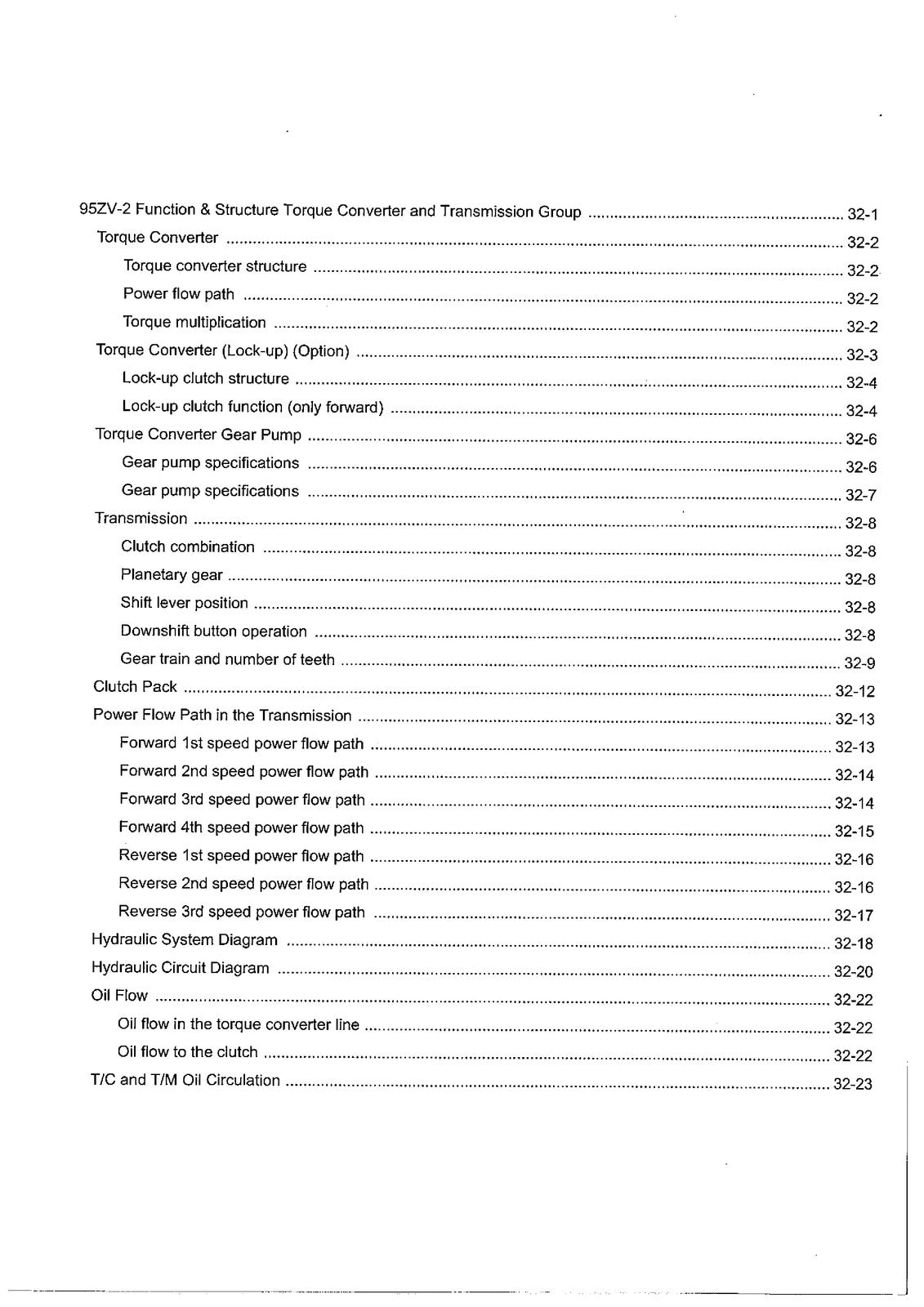 KAWASAKI 95ZV-2 Wheel Loader Shop Manual - BOUND - COVERS - XL FOLDOUT PAGES