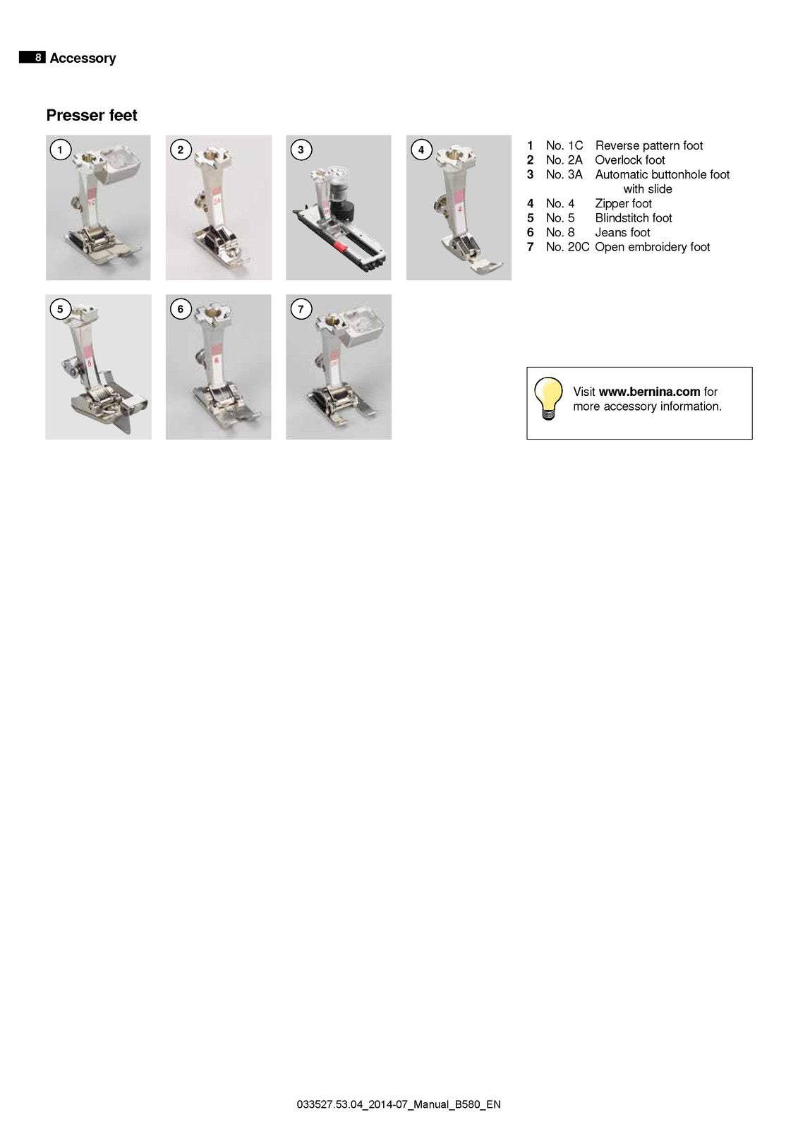 Bernina 580 Sewing Machine Manual - STEEL WIRE BOUND - PROTECTIVE COVERS