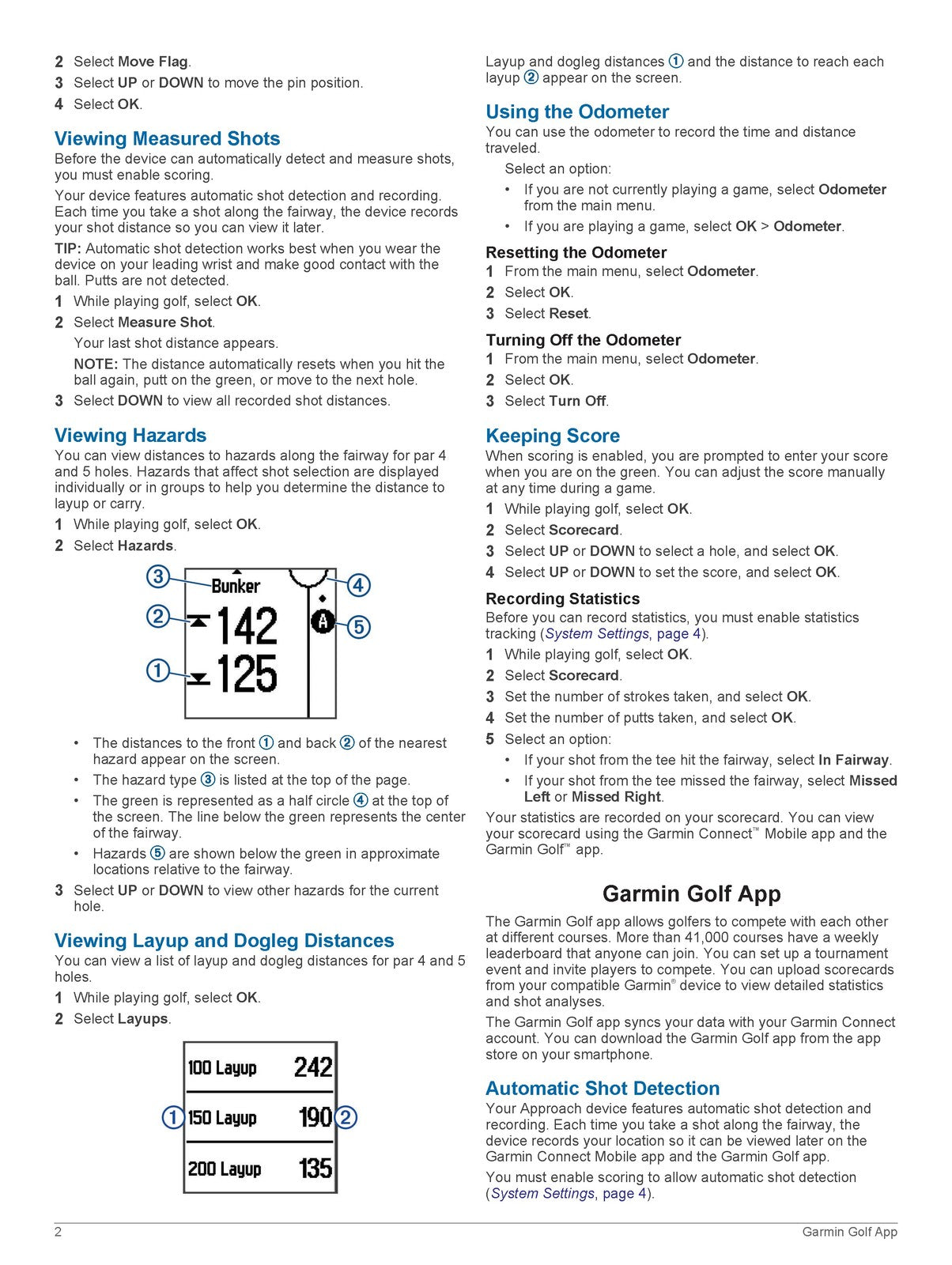 GARMIN Approach S20 Owners Manual 2016 - STEEL WIRE BOUND - PROTECTIVE COVERS