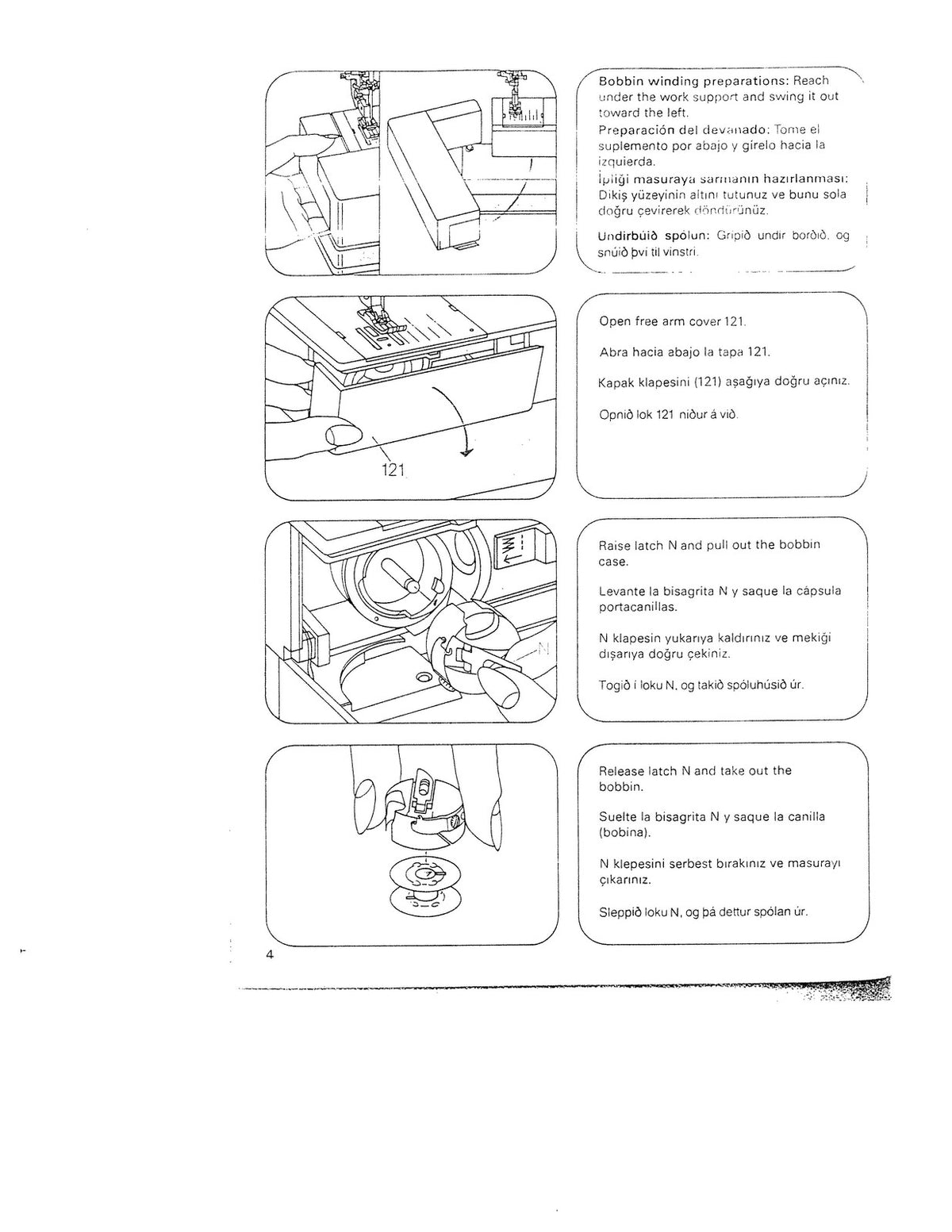 BERNINA Tiptronic 1171 Sewing Machine Instruction Manual - WIRE BOUND - COVERS