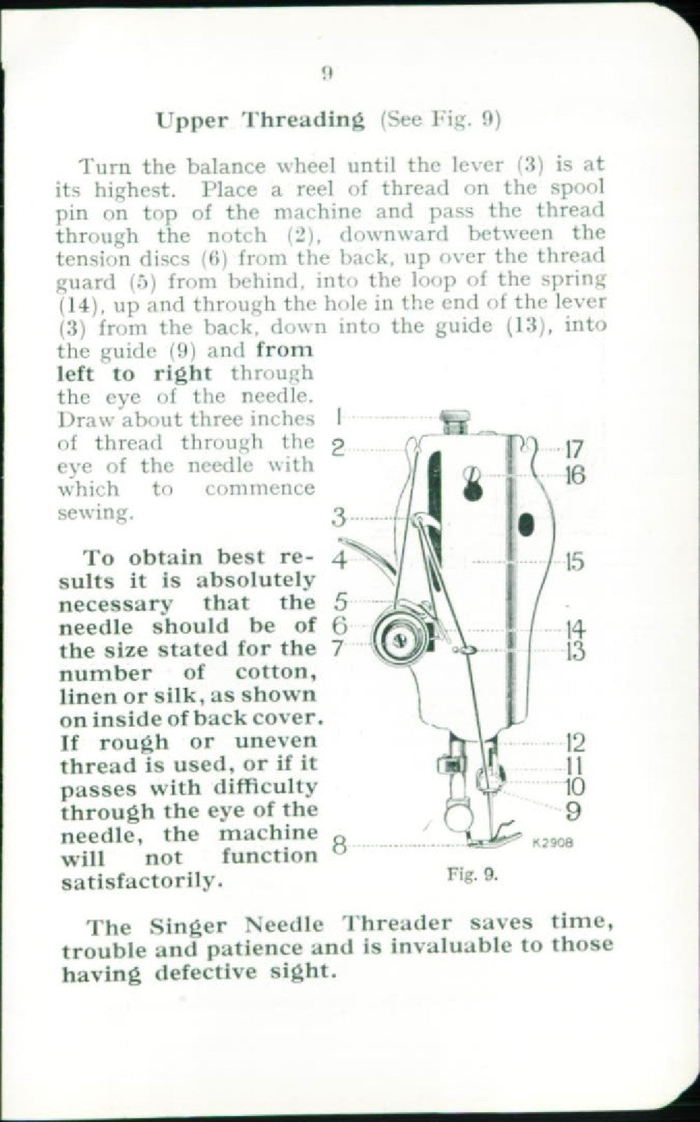 SINGER 15K80 Sewing Machine Instructions Manual - WIRE BOUND - TOUGH COVERS