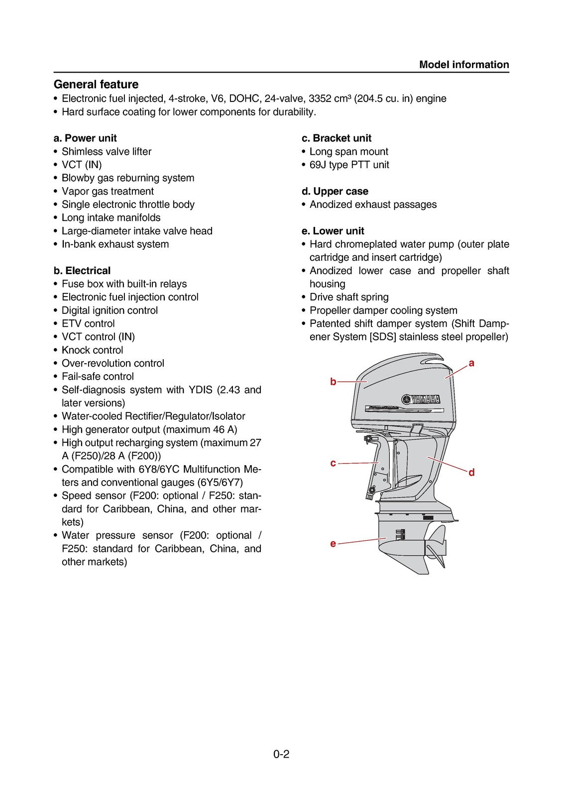YAMAHA F200B FL200B F250H Fl250H 4 Stroke Service Manual, FOLDOUTS