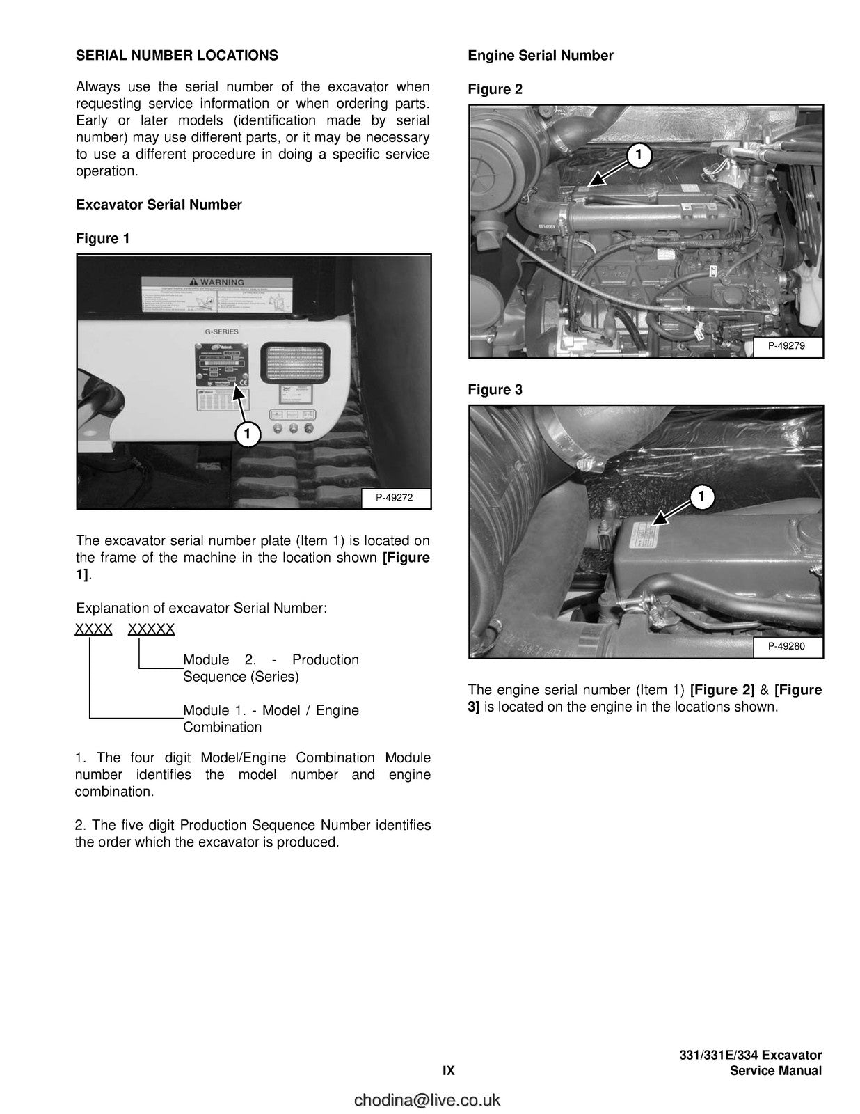 BOBCAT 331 331E 334 G Series Compact Excavator Service Manual, FOLDOUTS