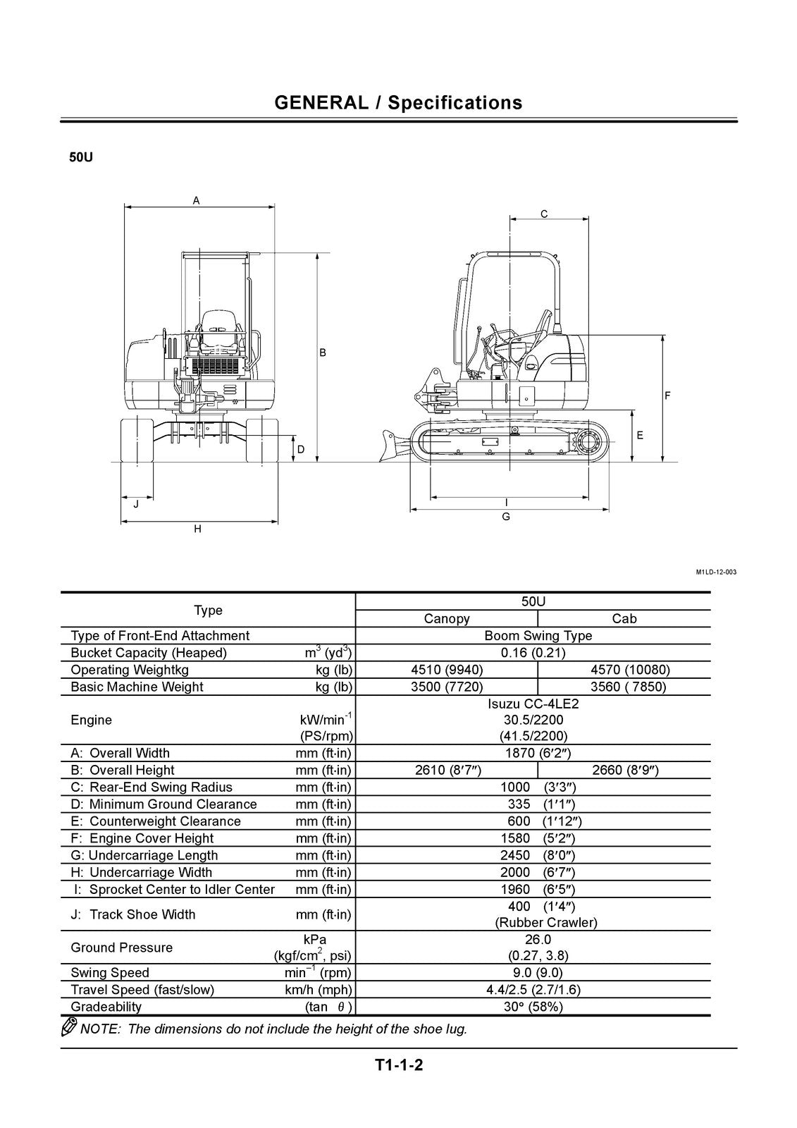 HITACHI ZAXIS 40u 50u Service Workshop Technichal Manual, FOLDOUTS