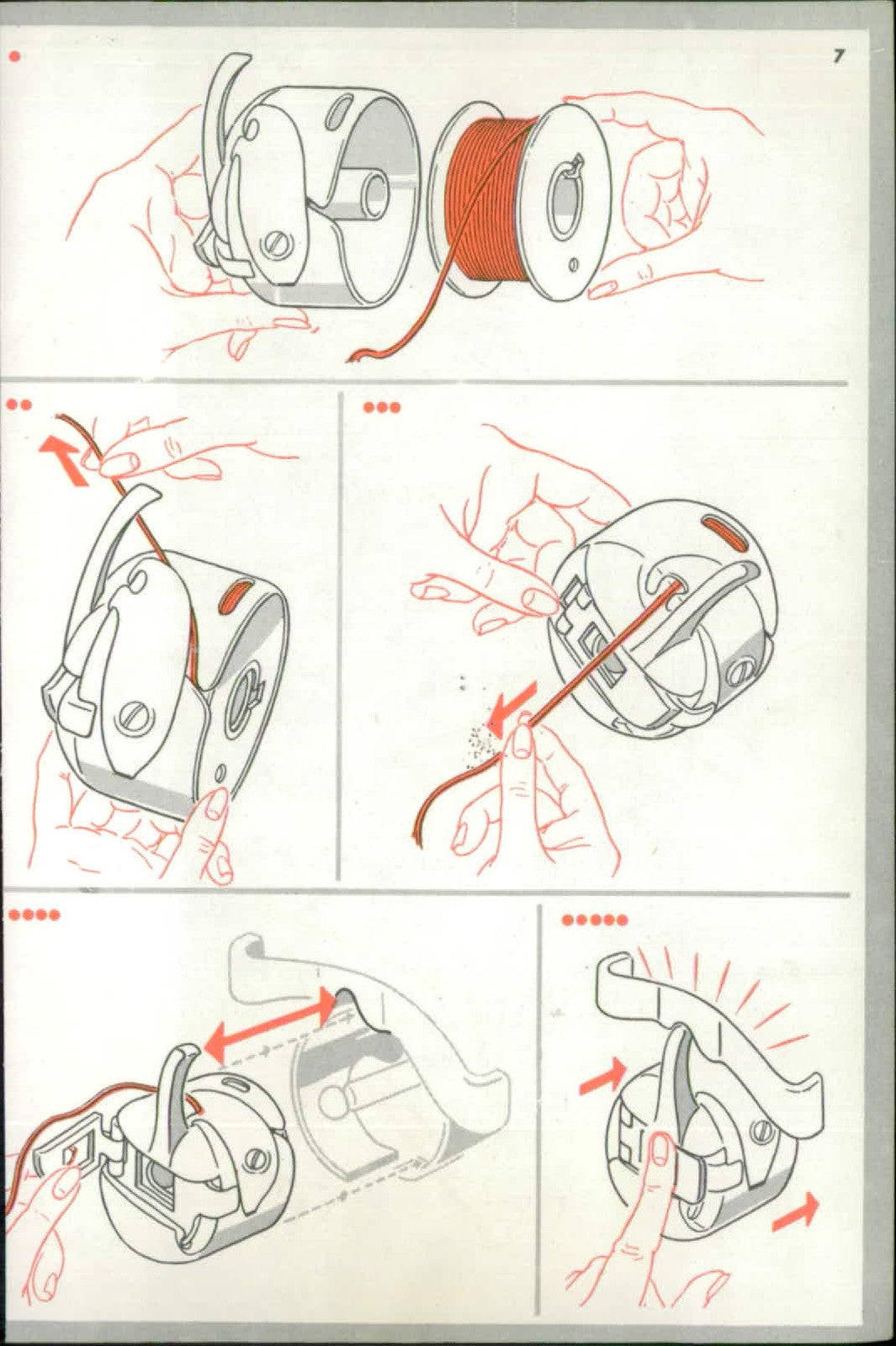 SINGER 15M Sewing Machine Instruction Manual - STEEL WIRE BOUND - TOUGH COVERS