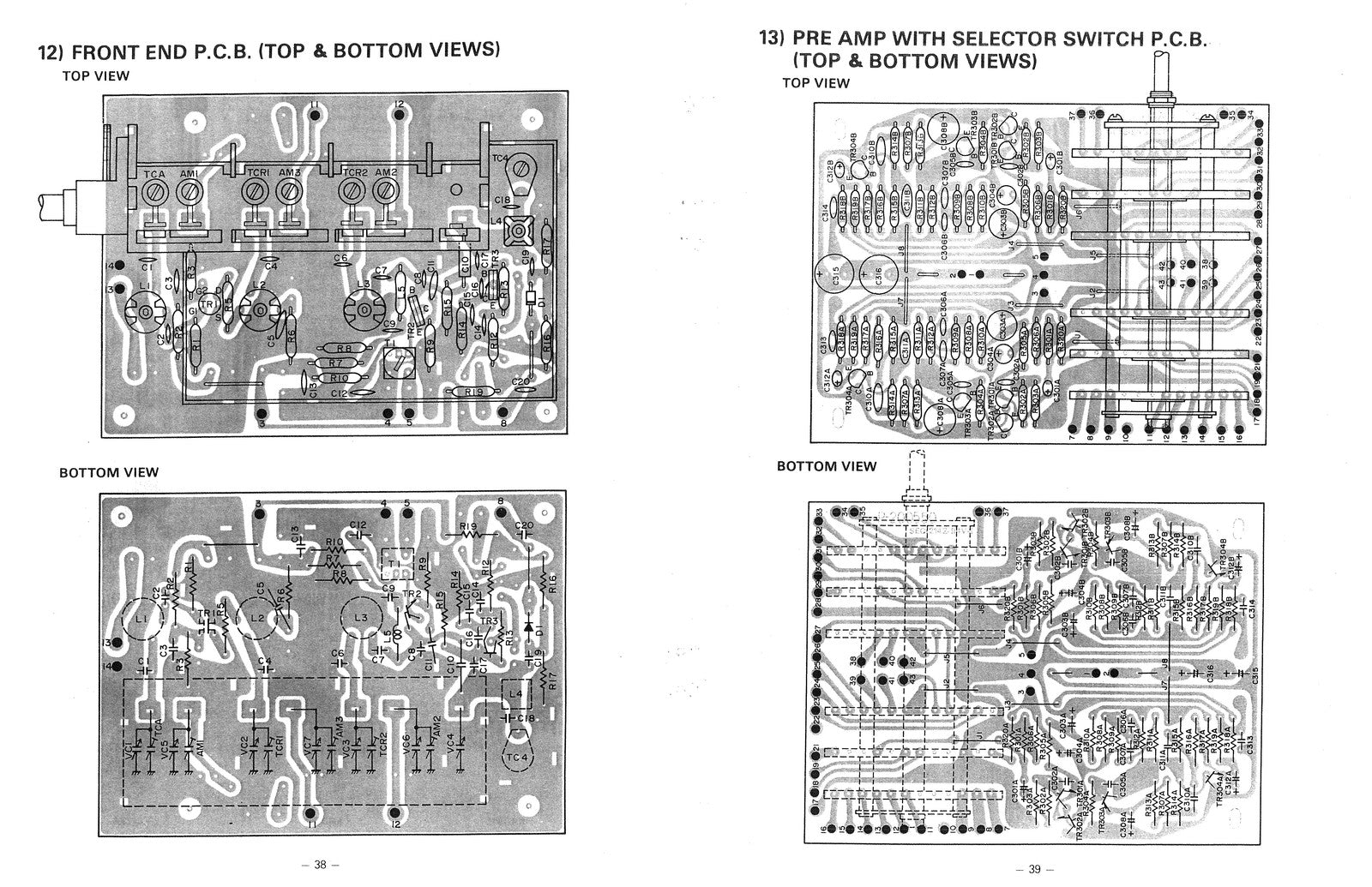 REALISTIC STA-2100D AM FM Stereo Receiver Service Manual - WIRE BOUND - COVERS