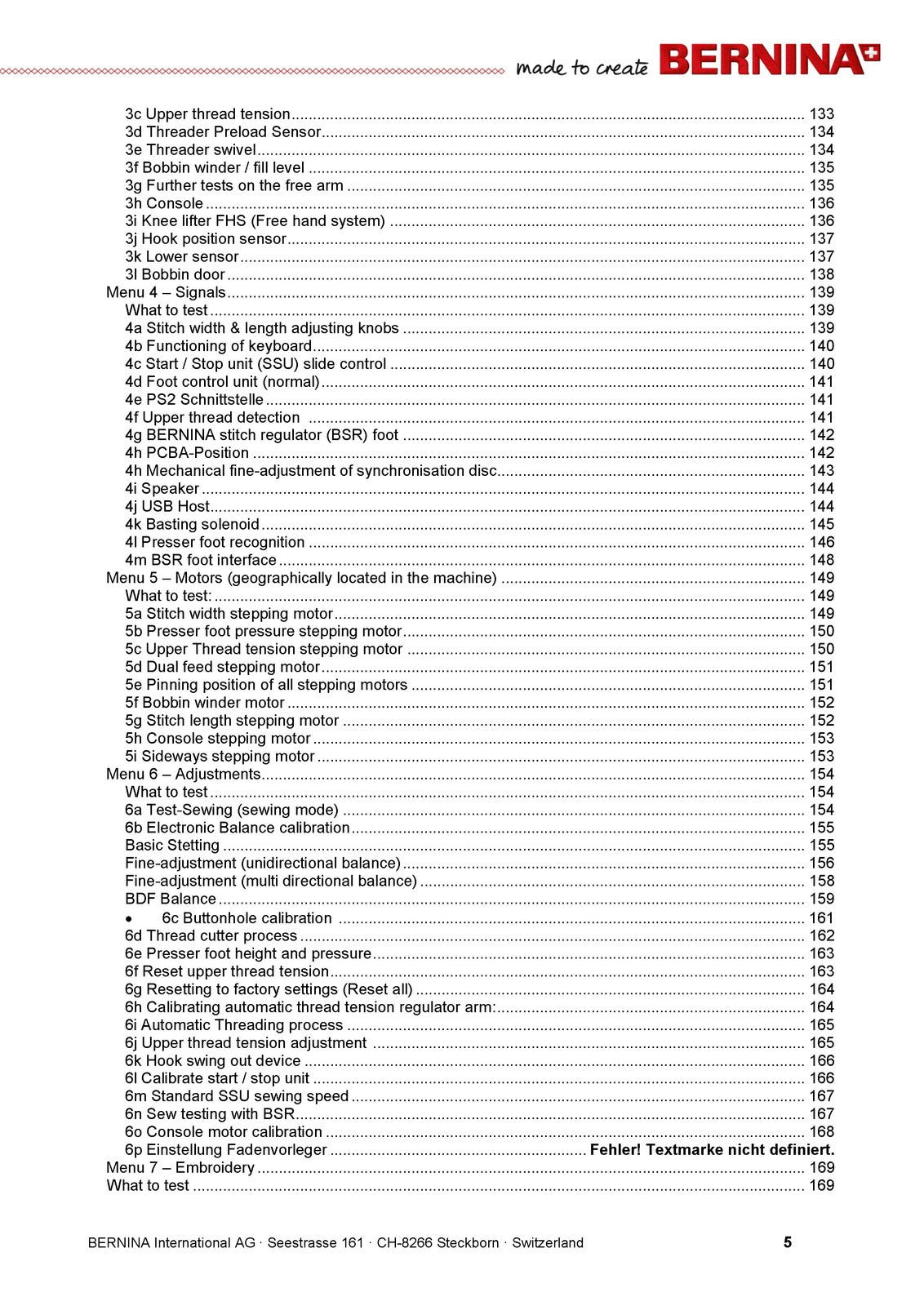 BERNINA 820 830 880 Sewing Machine Service And Maintenance Manual - WIRE BOUND