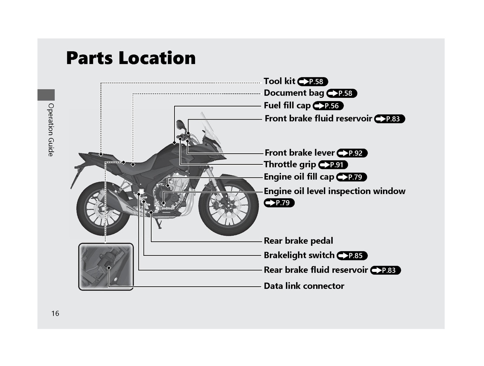 HONDA CB500X Motorcycle Owners Manual 2022 - STEEL WIRE BOUND - TOUGH COVERS